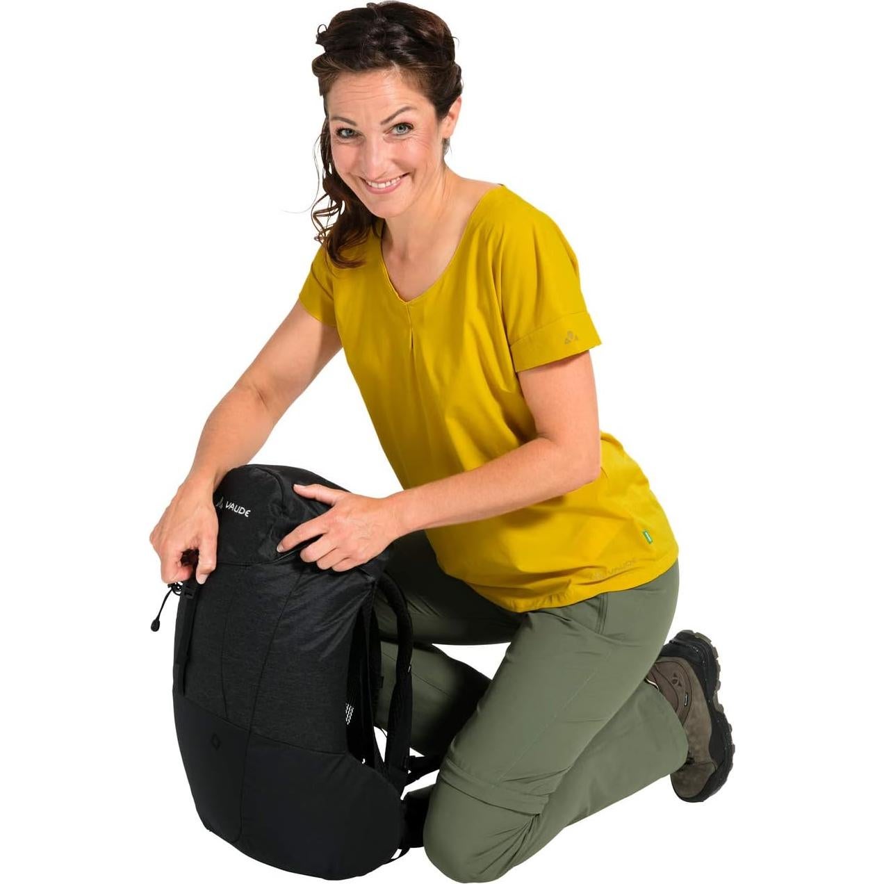 Mochila de Senderismo VAUDE Skomer 16 para Mujeres - Negro