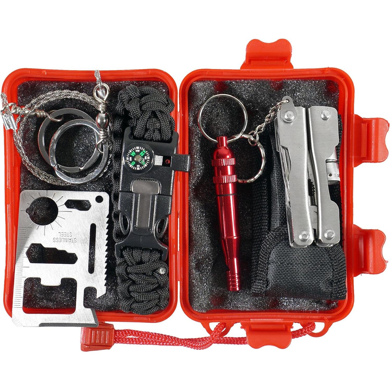 Kit de Supervivencia LIVABIT Multiusos con Pulsera Paracord