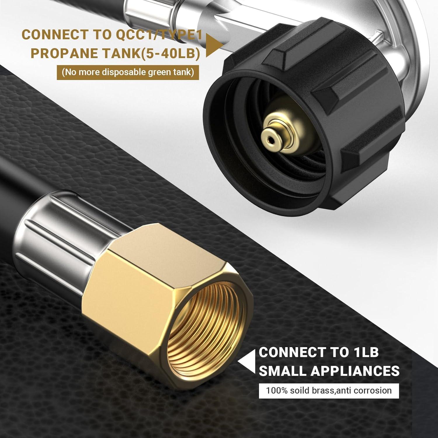 Manguera de Propano Onlyfire 3.2m con Regulador QCC1