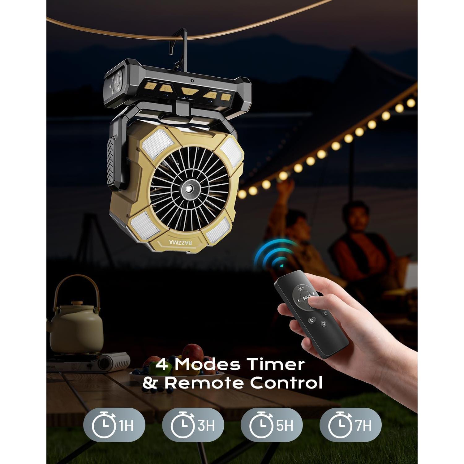 Ventilador Portátil RAZZMA GYFS-02 24000mAh con Nebulización