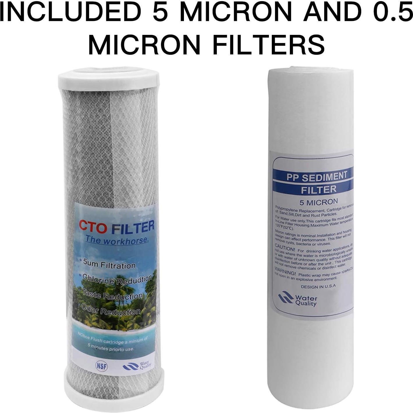 Sistema de Filtro de Agua Doble Externo OKBA WF001 para RVs y Barcos