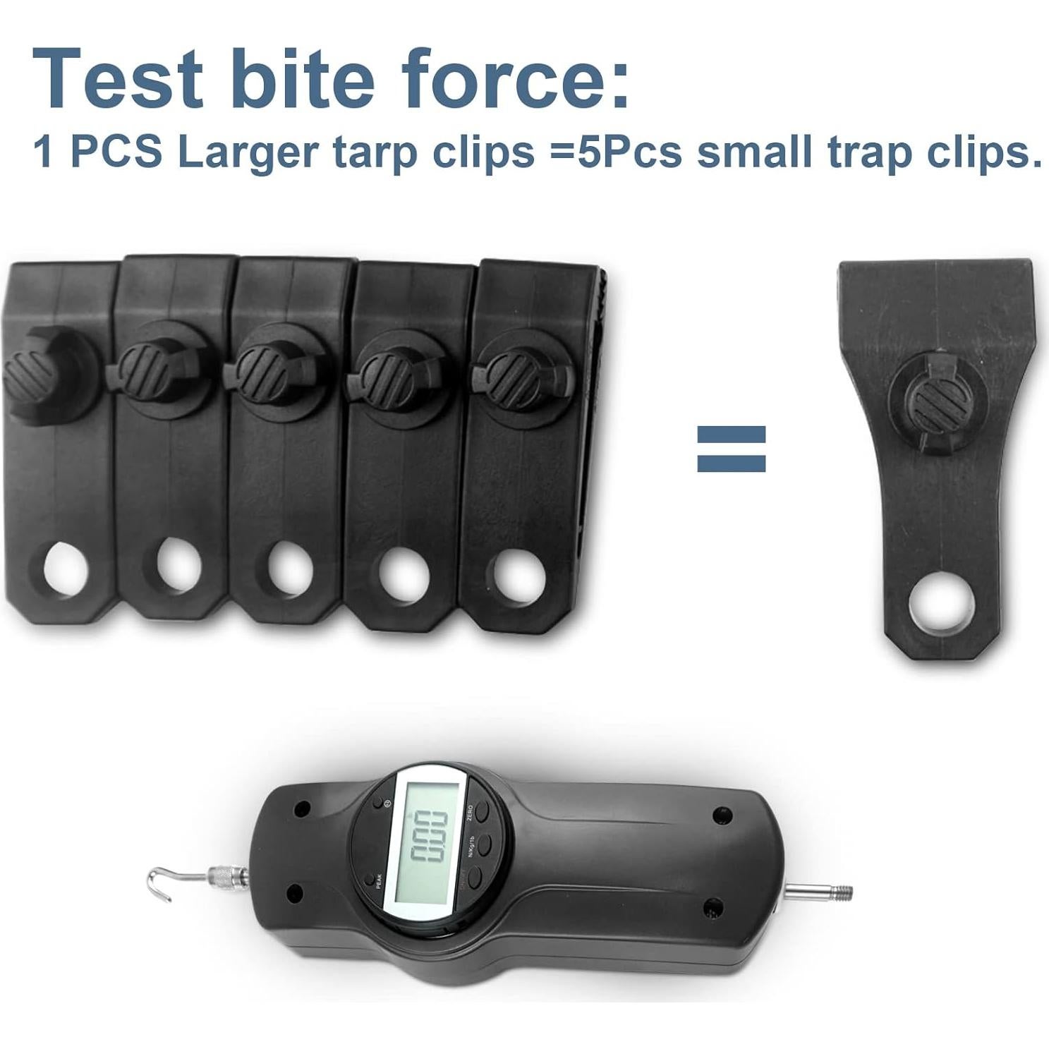 17 Piezas Clips de Lona Alta Resistencia AMURS con 100 Bridas