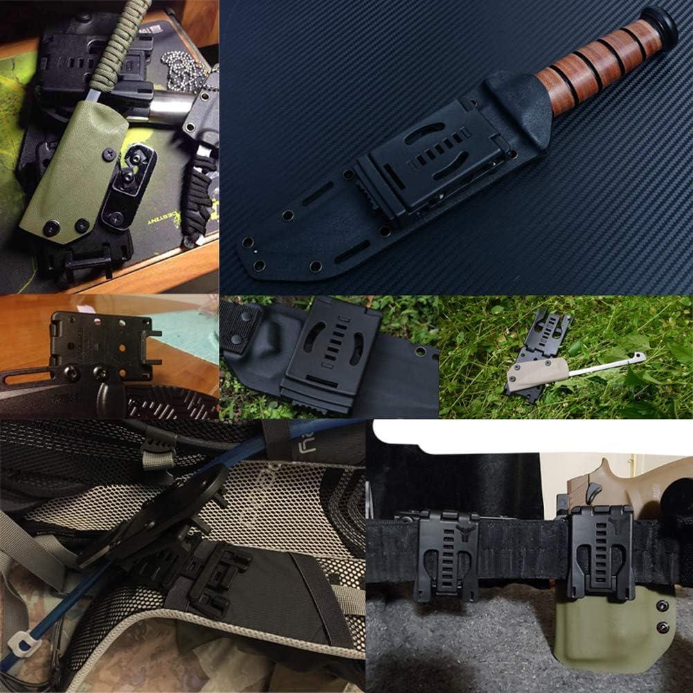 Clip de Cinturón Táctico YCYU Naranja con Bloqueo y Tornillos