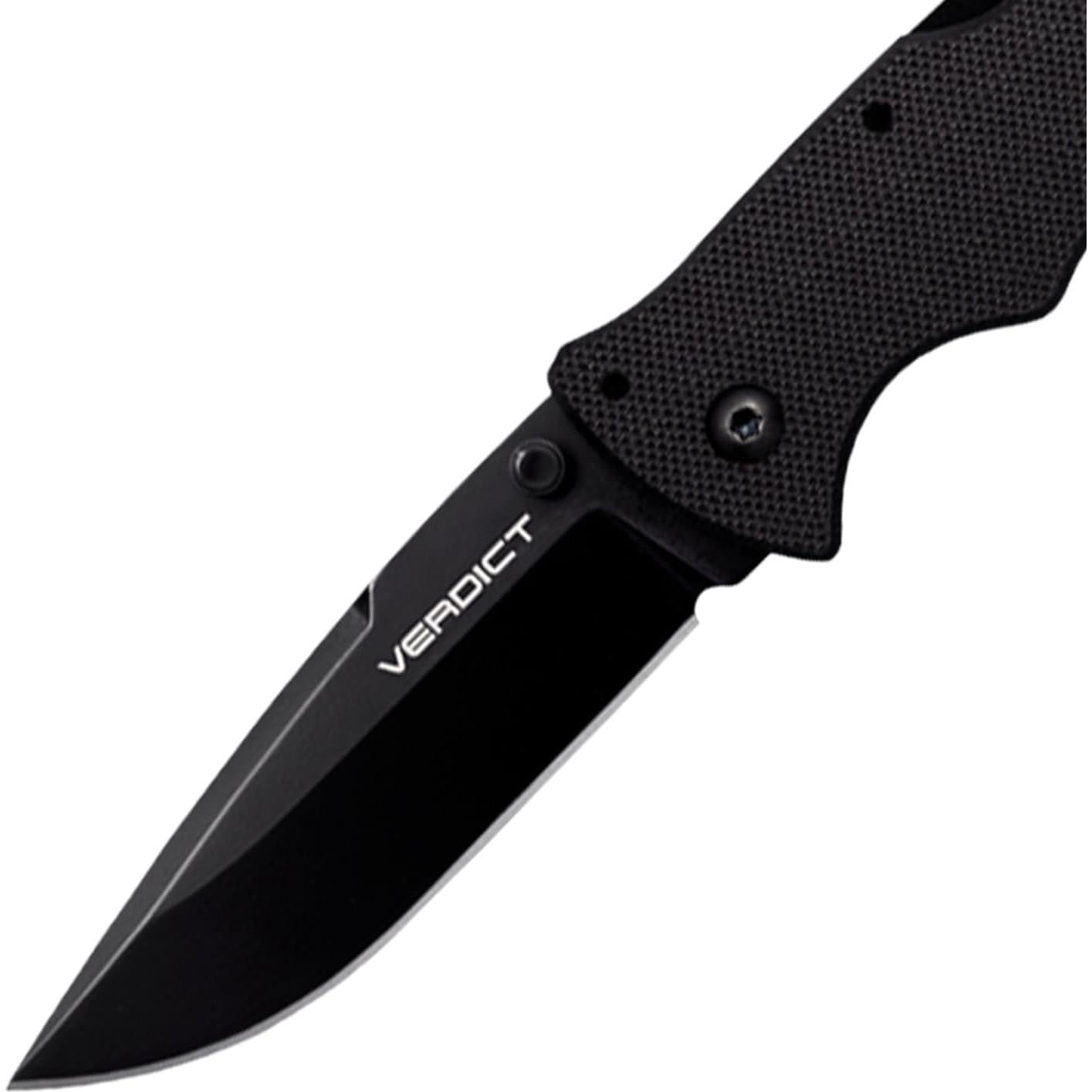 Cuchillo Plegable Cold Steel Verdict 3" AUS10A G-10 Negro