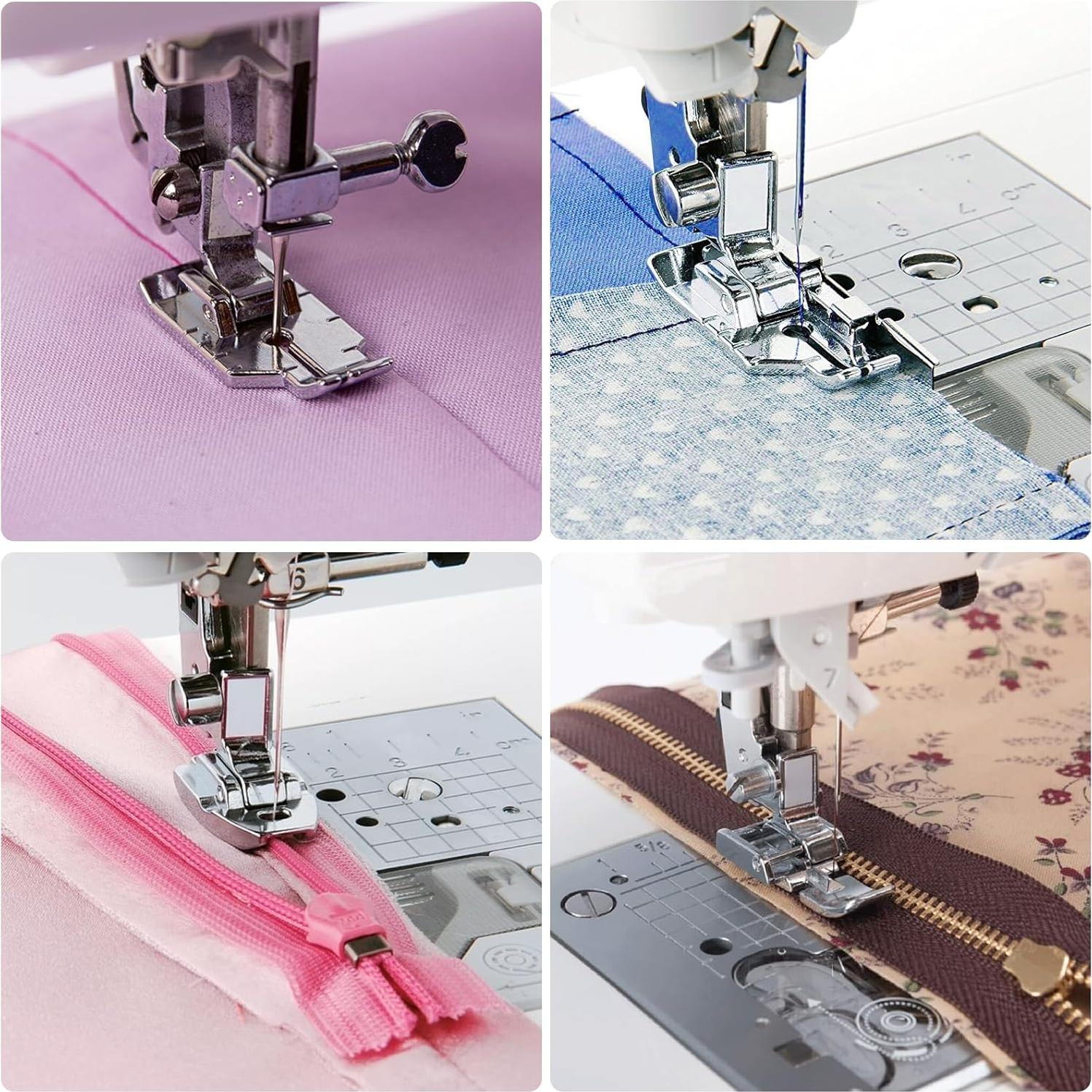 Juego de 42 Patas de Prensatelas Kungfuking para Máquinas de Coser