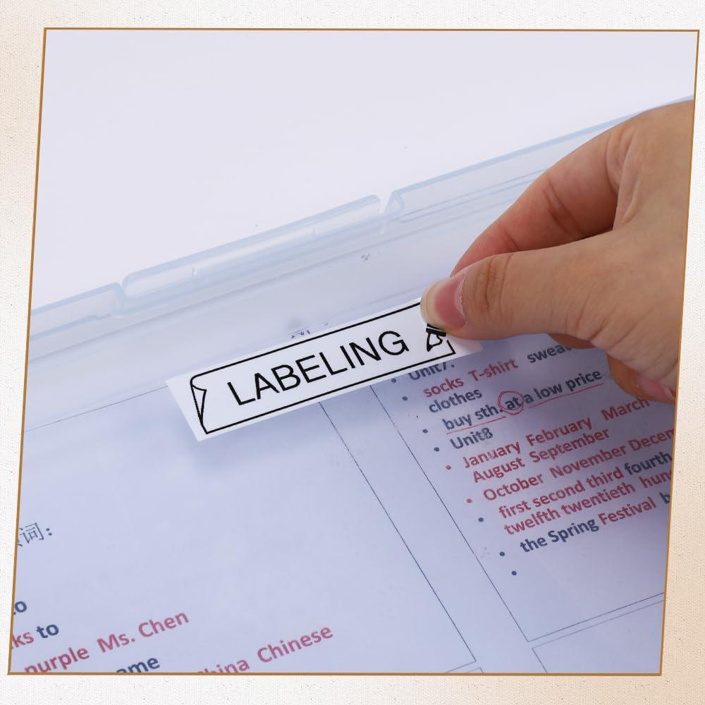 Cinta de Etiquetas Laminadas Buyalot TZe-S241 18mm 8m 4 Paquete