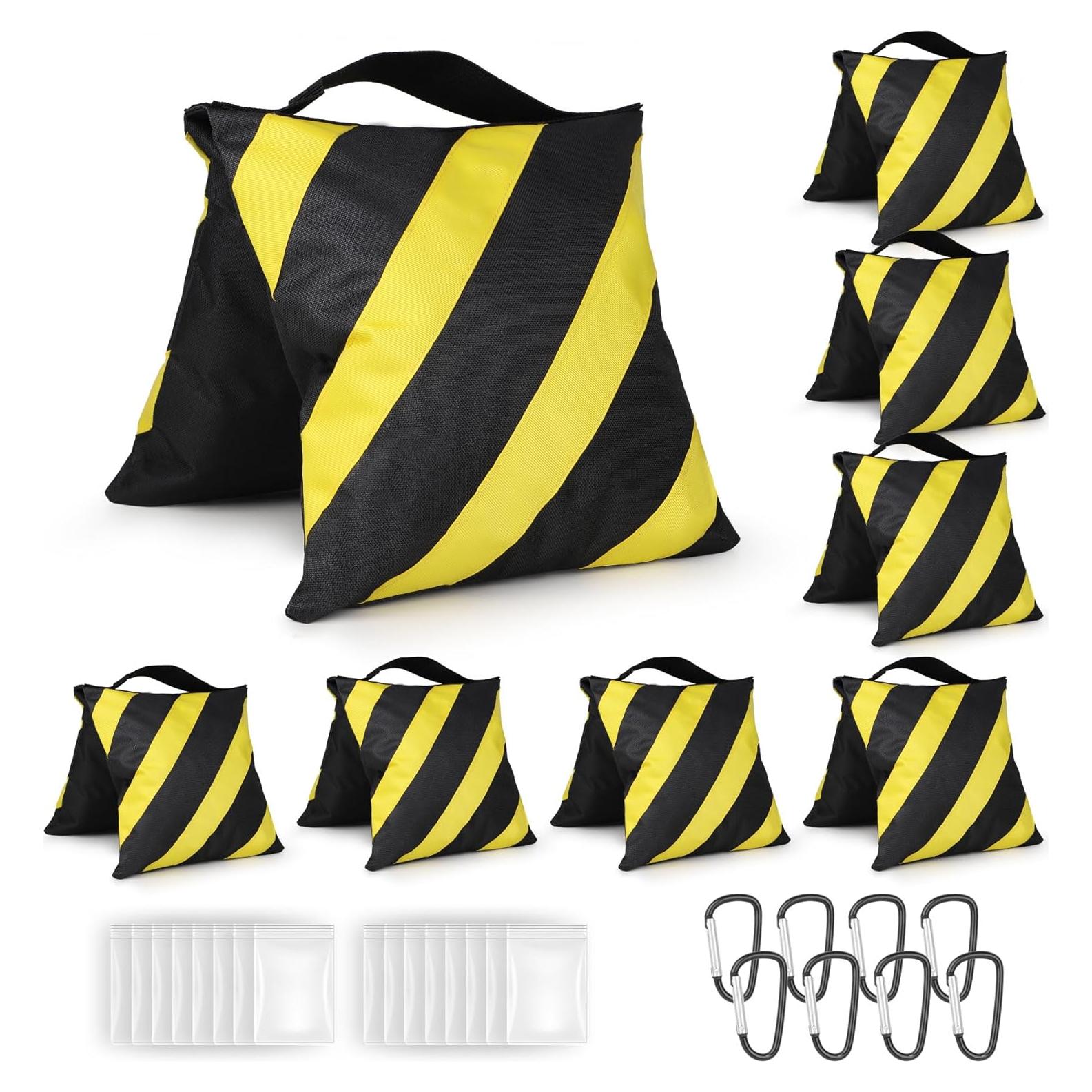 8 Bolsas de Arena Evekea para Estudio Fotográfico Amarillo