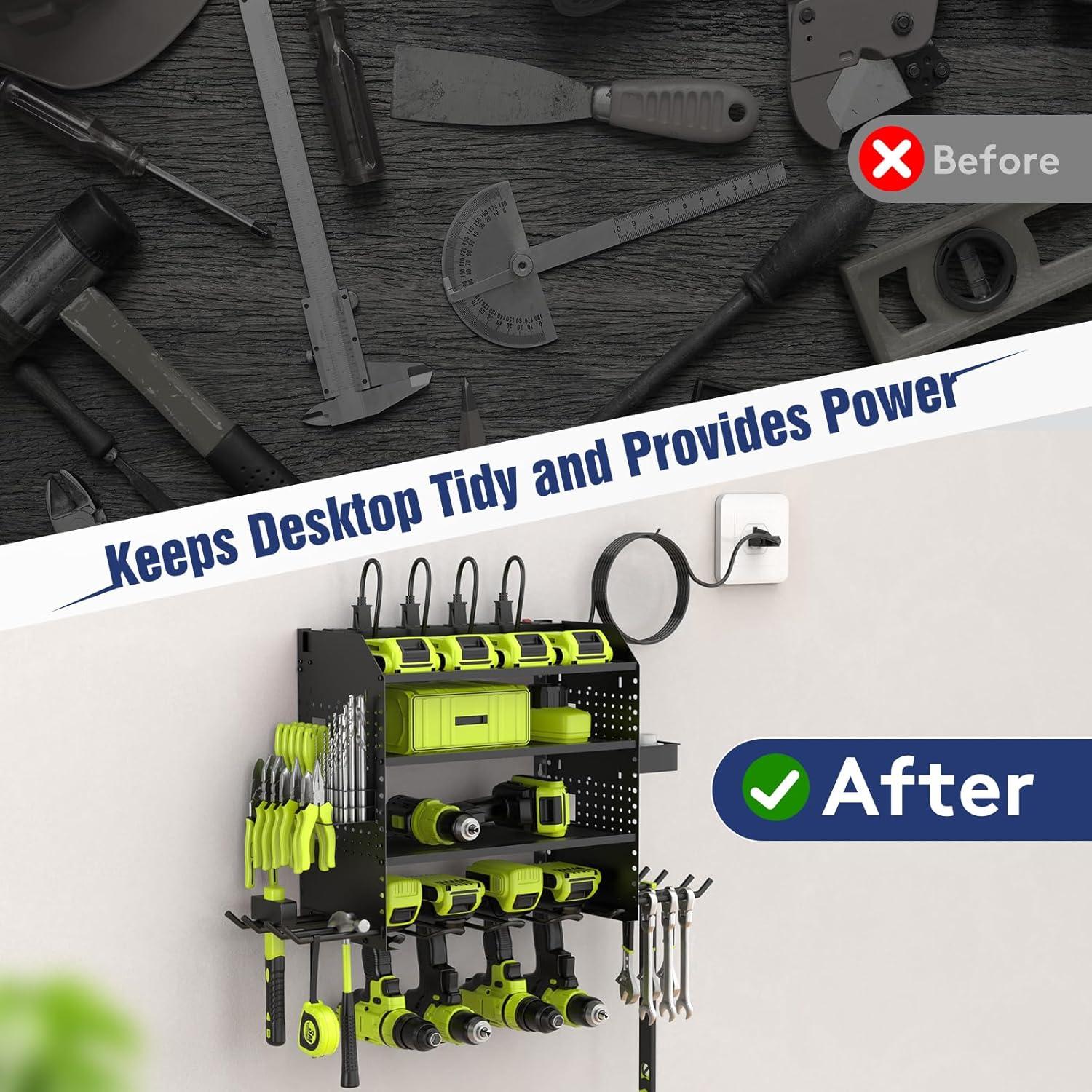 Organizador de Herramientas FURTIME Montaje en Pared 4 Capas