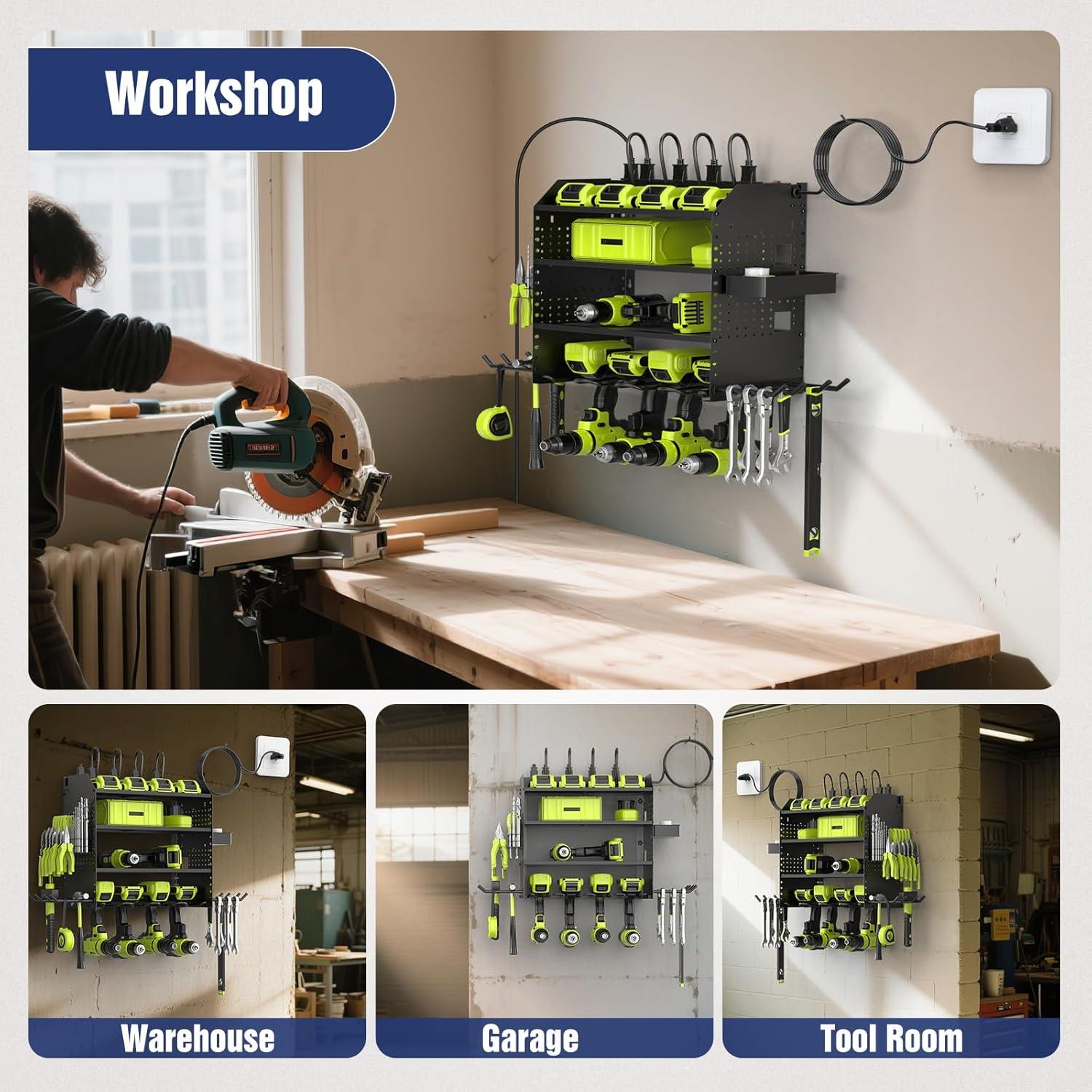 Organizador de Herramientas FURTIME Montaje en Pared 4 Capas