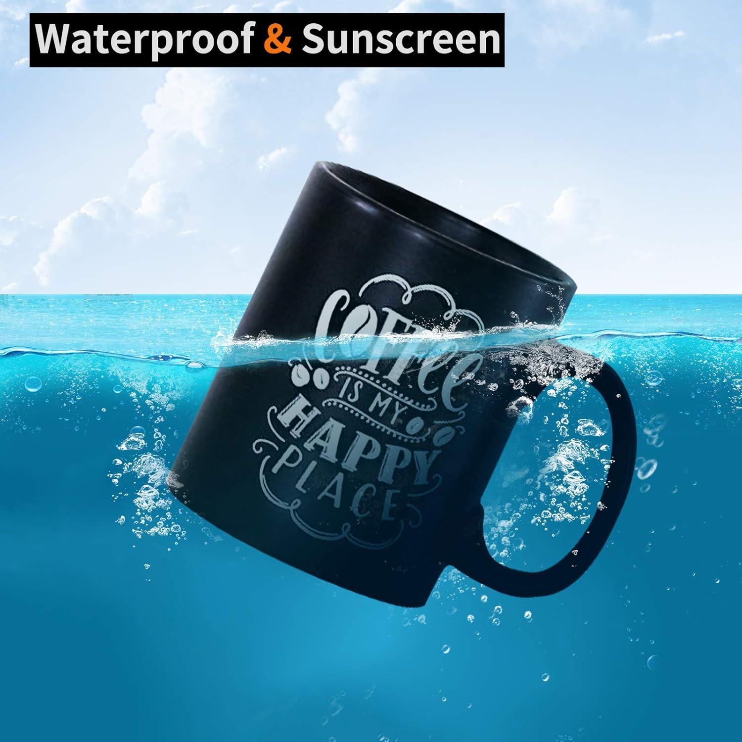 Vinilo Permanente Dorado Brillante HTVRONT - Paquete de 12 Hojas 30.48 cm