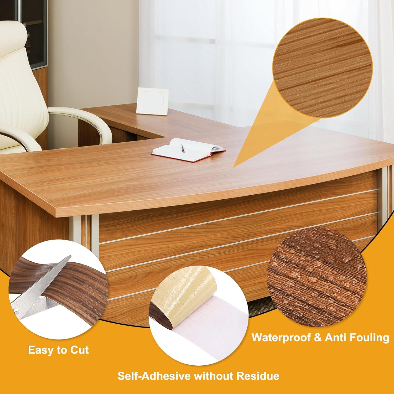 Cinta de Reparación de Grano de Madera HARFINGTON 5 cm x 10 m Beige