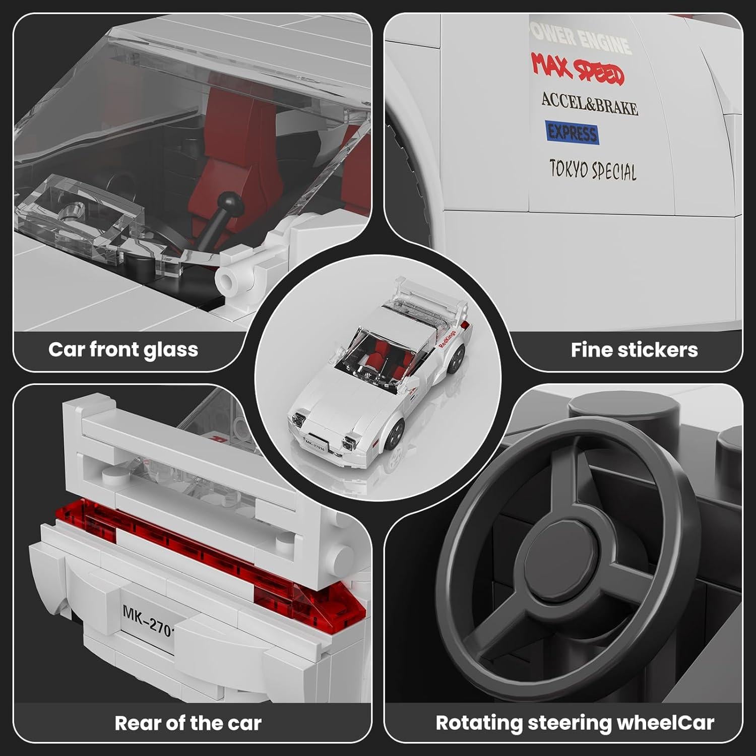 Mould King Coche Deportivo 27015 369 Piezas para Construir