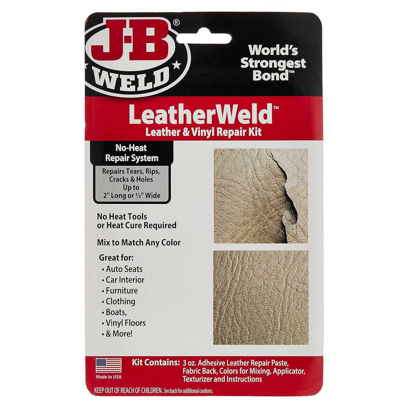 Kit de Reparación de Cuero y Vinilo J-B Weld 85 g