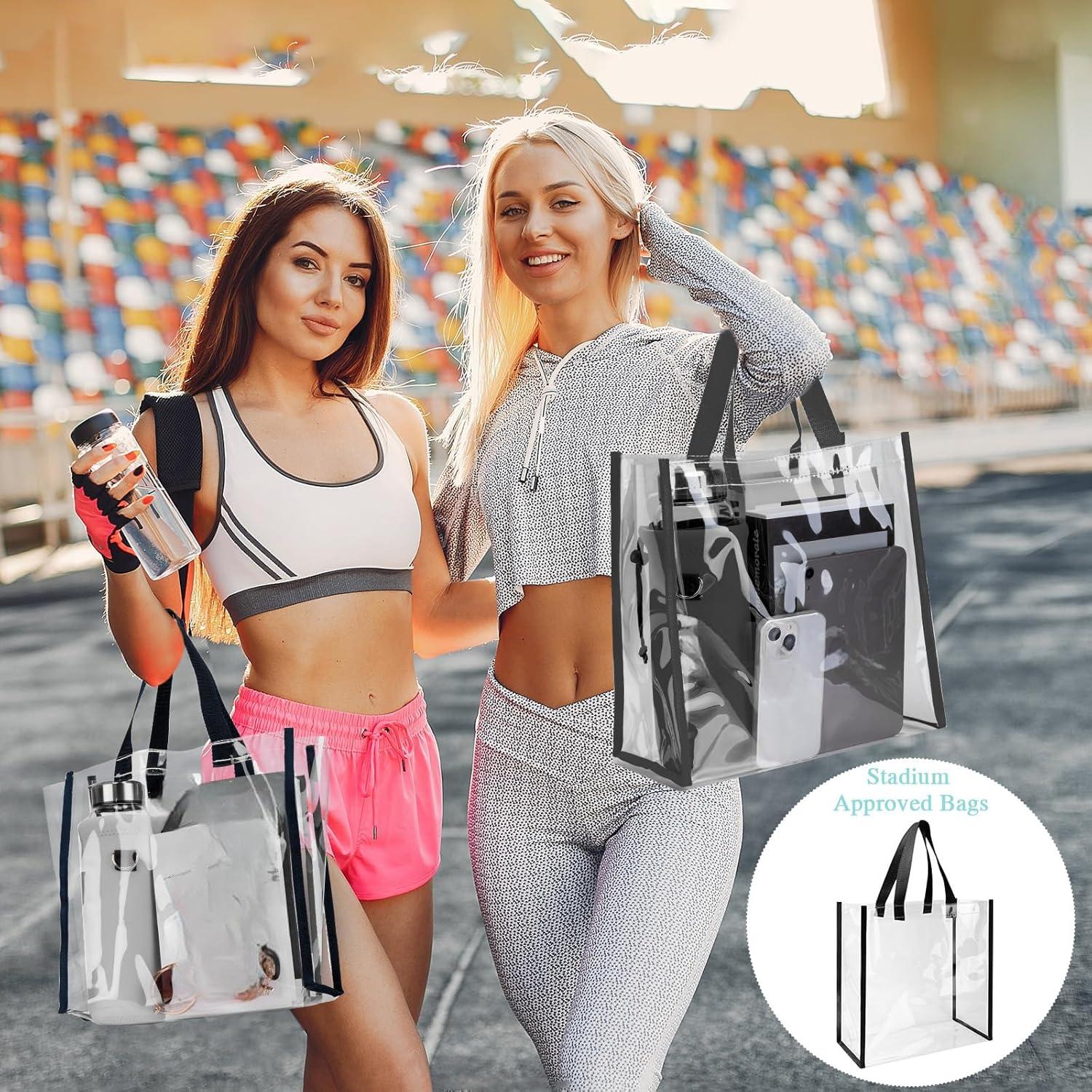 Bolsa Tote Transparente Eccliy 30 Piezas 30x30x15 cm