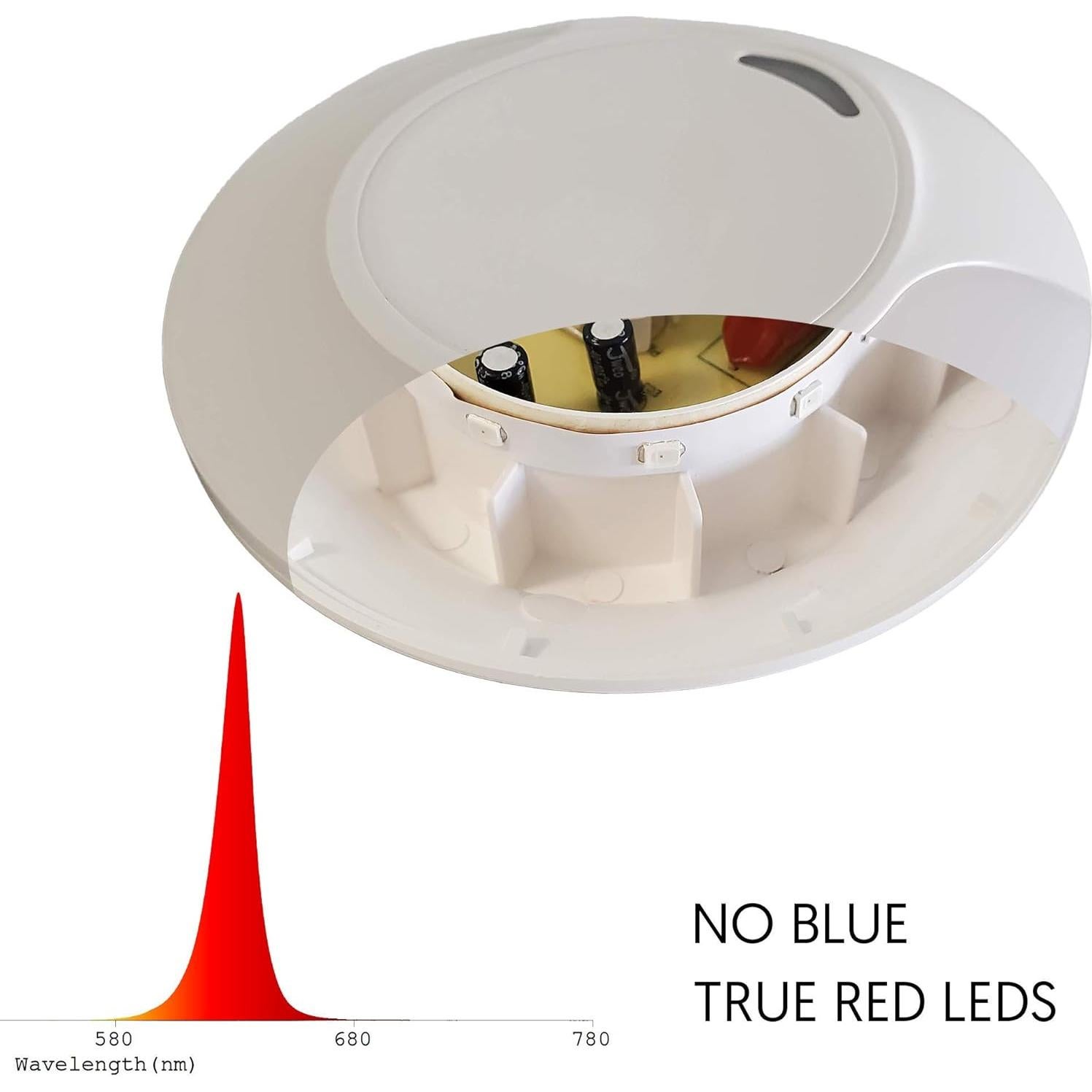 Luz Nocturna LED Roja Emagine A con Sensor Automático - 2 Unidades