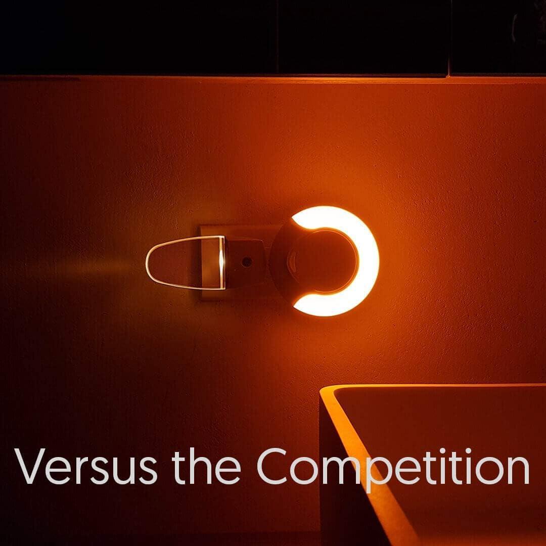 Luz Nocturna LED Roja Emagine A con Sensor Automático - 2 Unidades