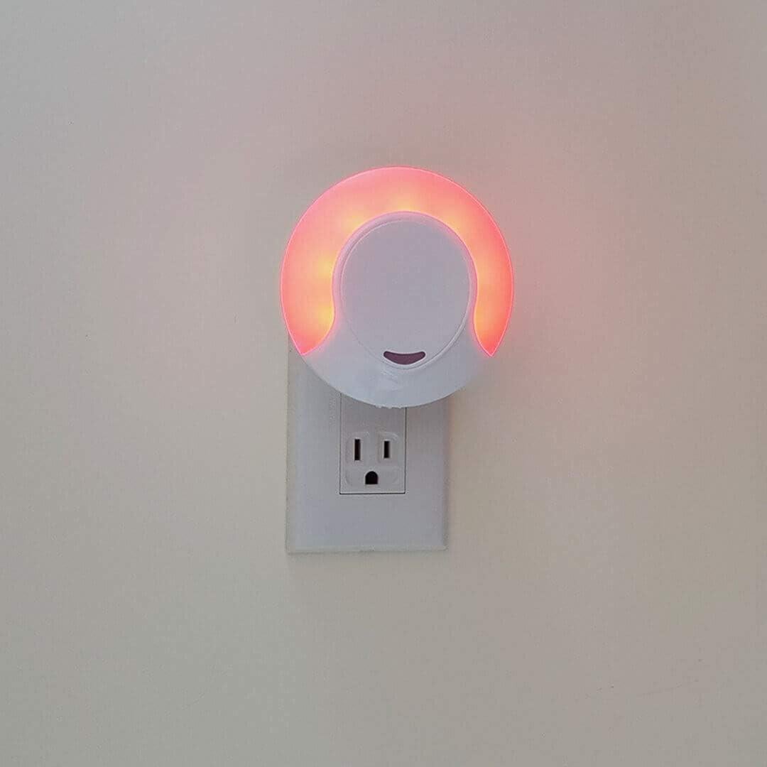 Luz Nocturna LED Roja Emagine A con Sensor Automático - 2 Unidades