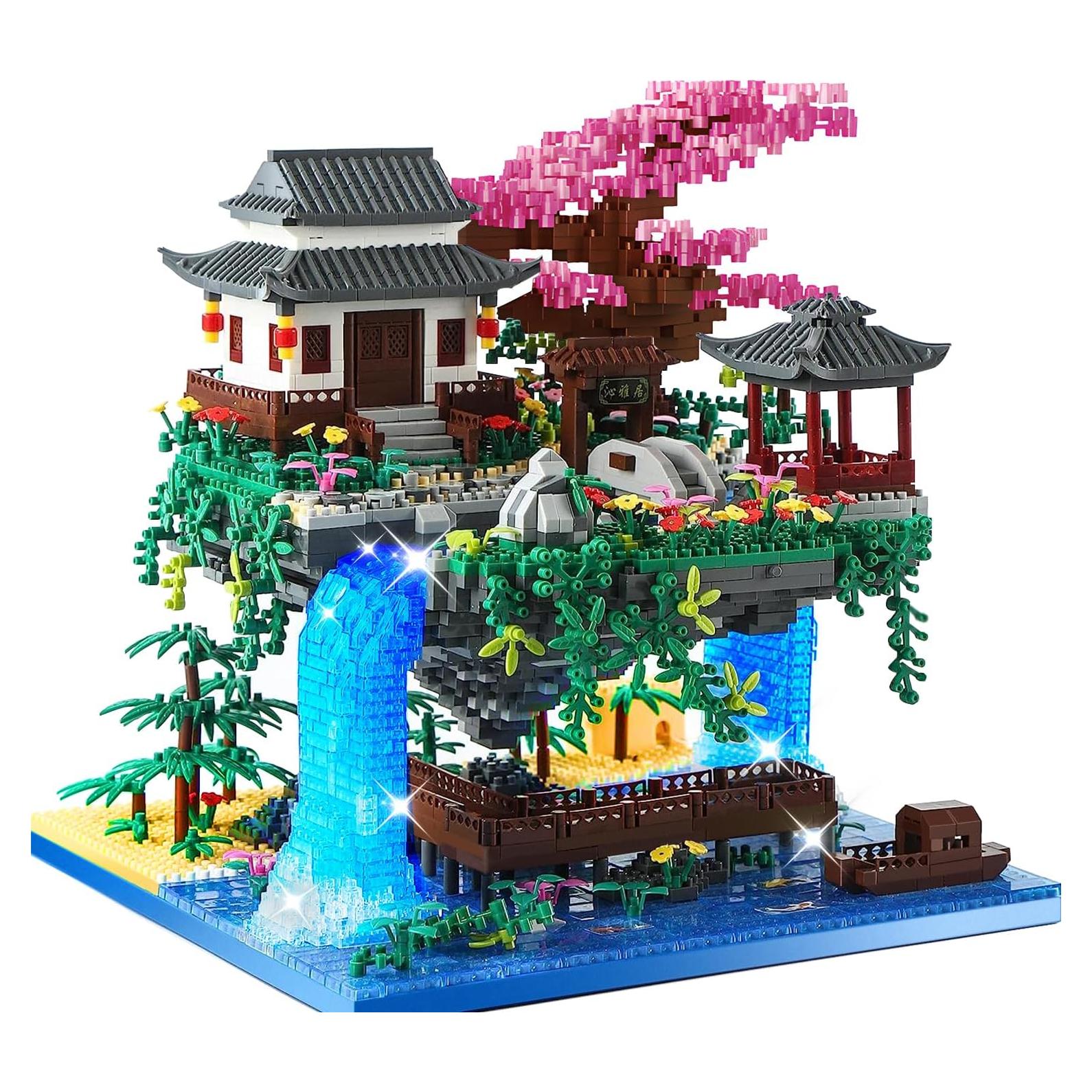 Set de Construcción Kimiangel Árbol Bonsai Cerezos 3220 Piezas