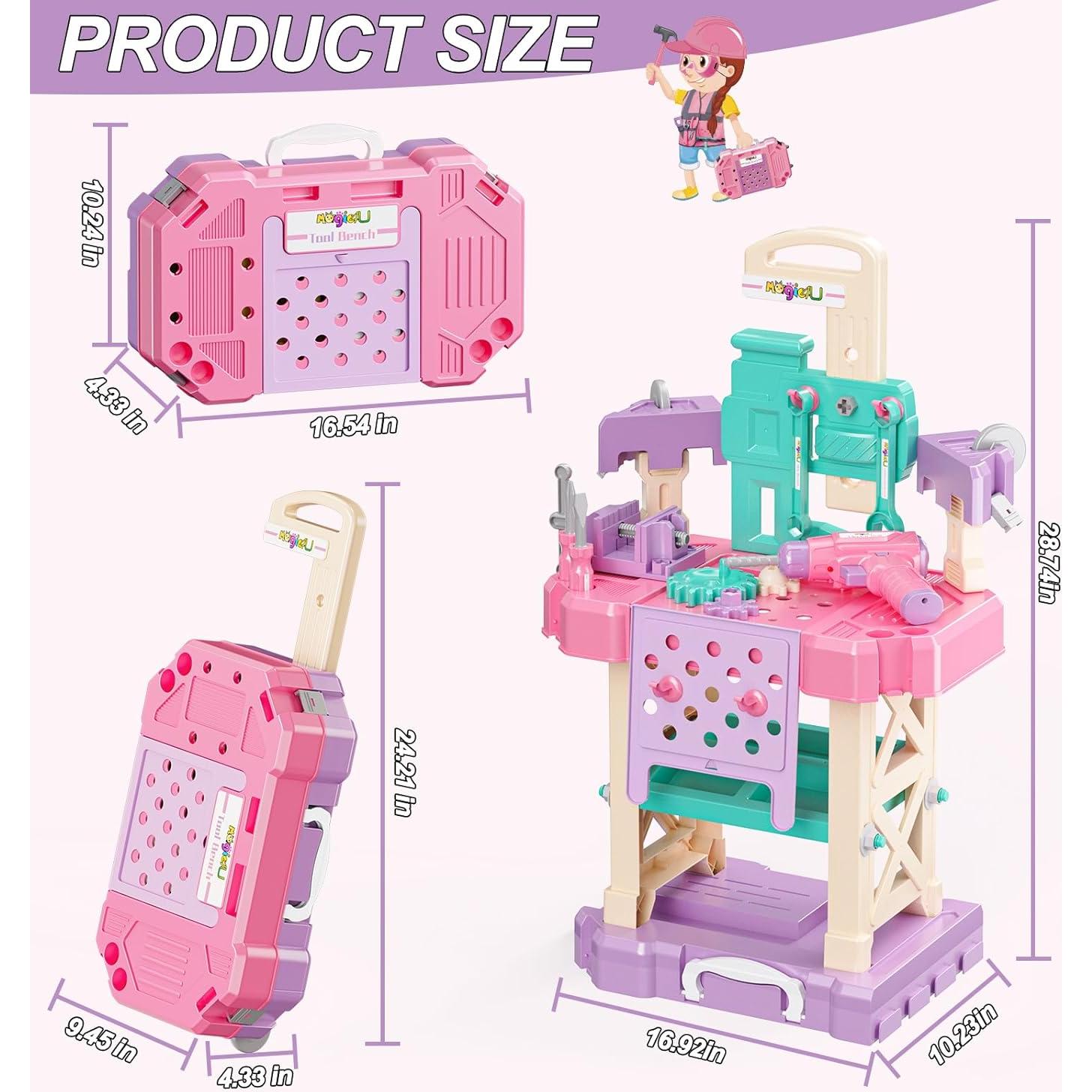 Juego de herramientas para niños MAGIC4U 89PCS con taladro