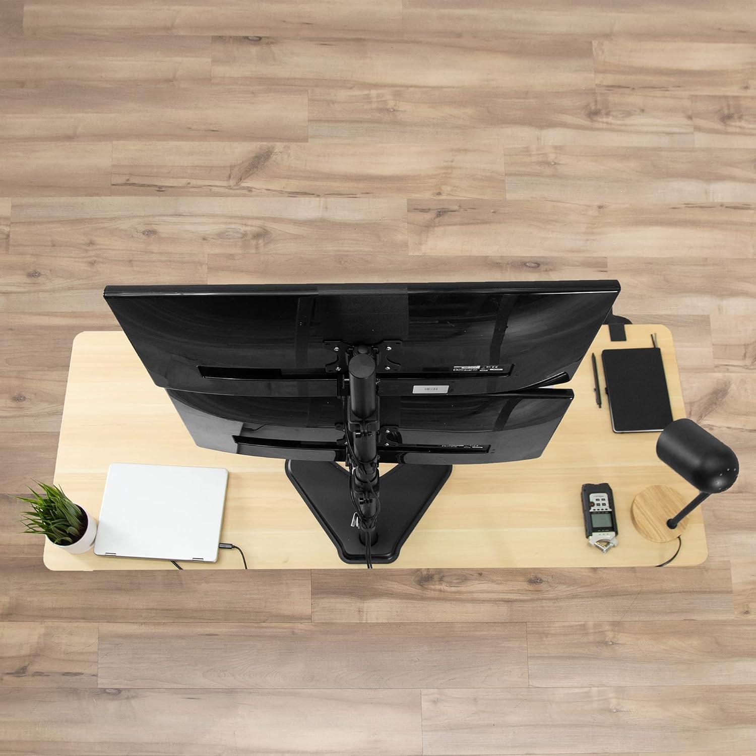 Soporte Doble para Monitor VIVO STAND-V002L, 13-34" Negro