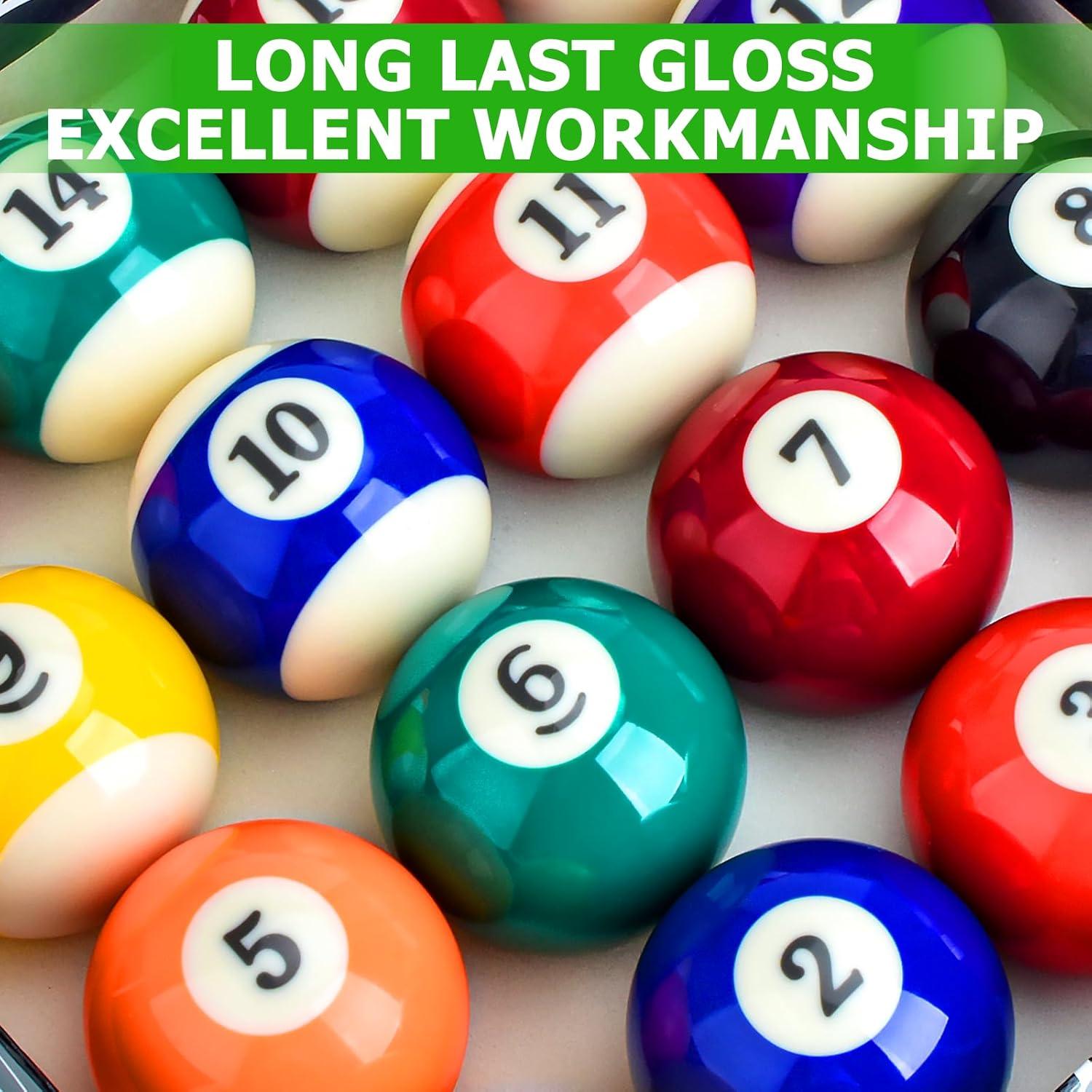 Set de 16 Bolas de Billar AccEncyc 5.72cm Resina Profesional