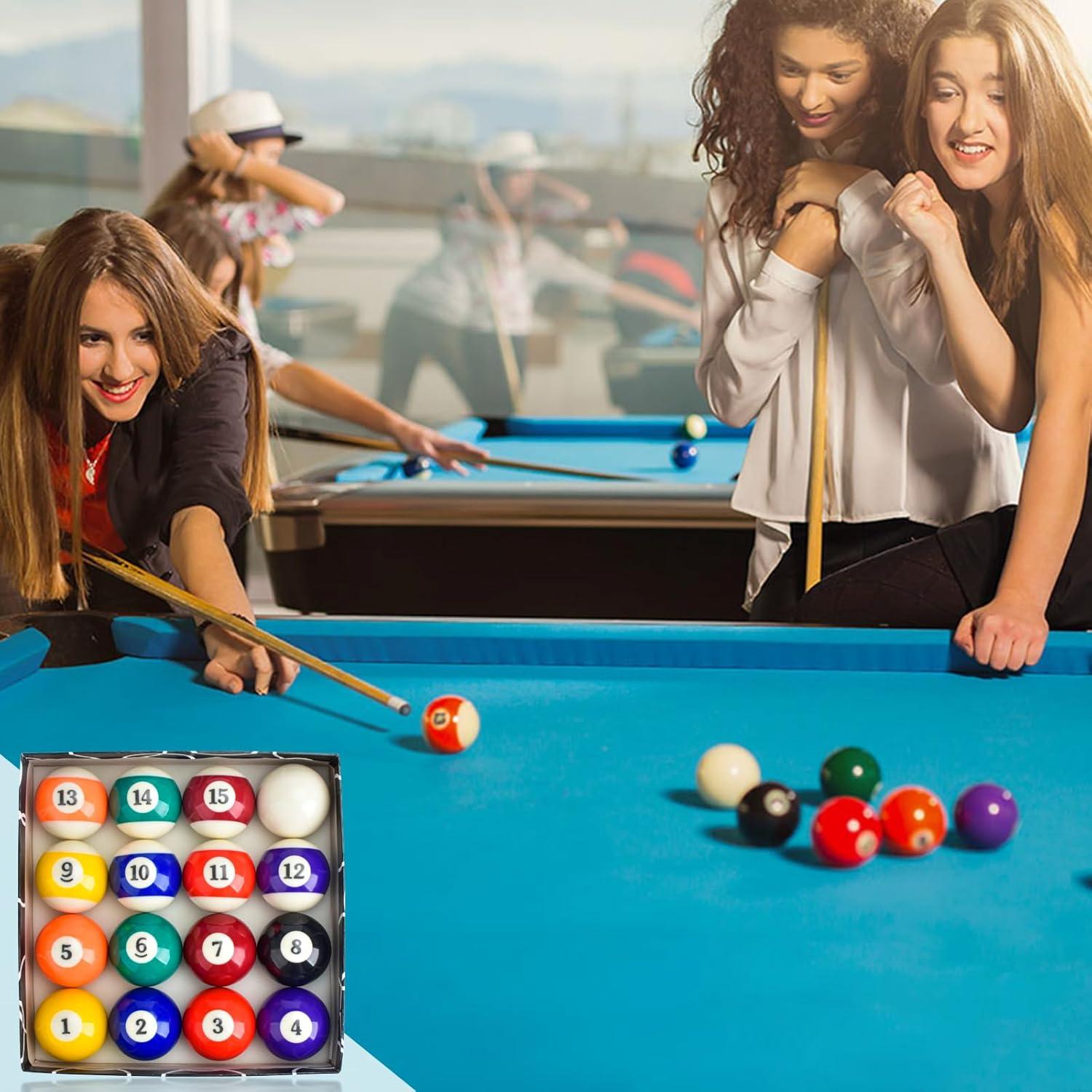 Set de 16 Bolas de Billar AccEncyc 5.72cm Resina Profesional