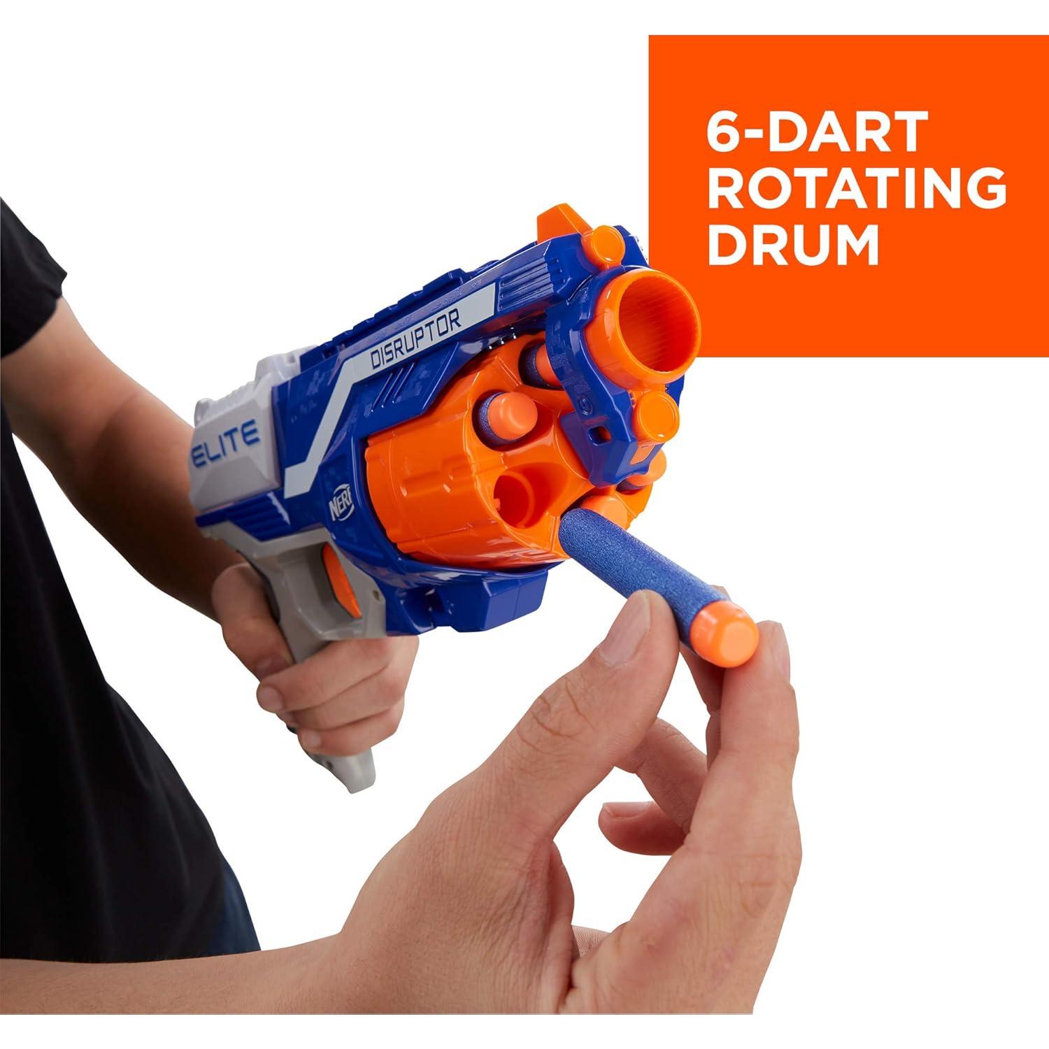 Nerf Blaster Elite Disruptor Hasbro 6 Dardos Rápido