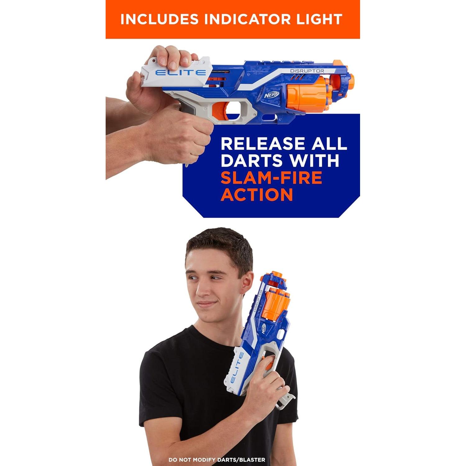 Nerf Blaster Elite Disruptor Hasbro 6 Dardos Rápido