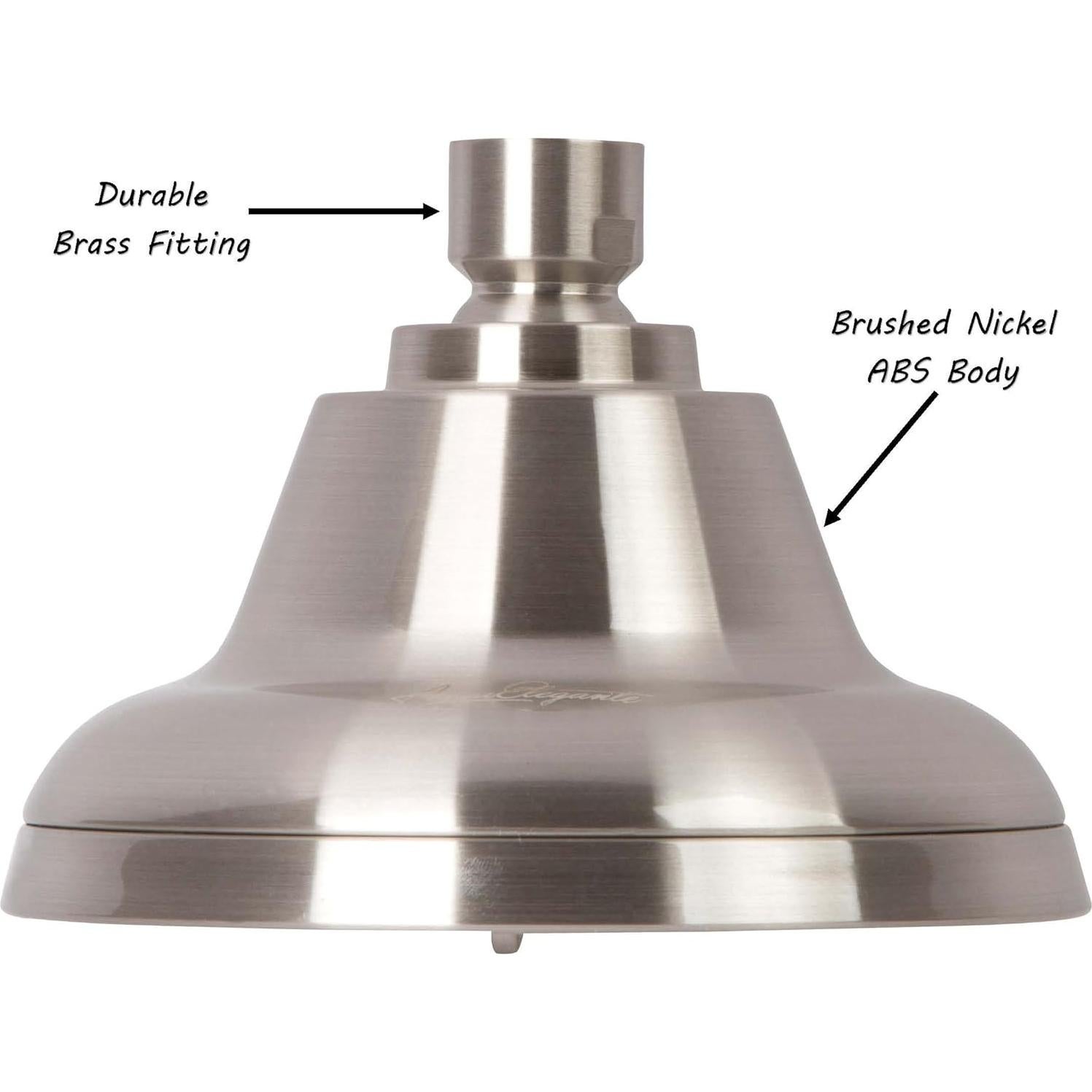 Cabezal de Ducha Aqua Elegante Masaje y Neblina 1.8 GPM Níquel