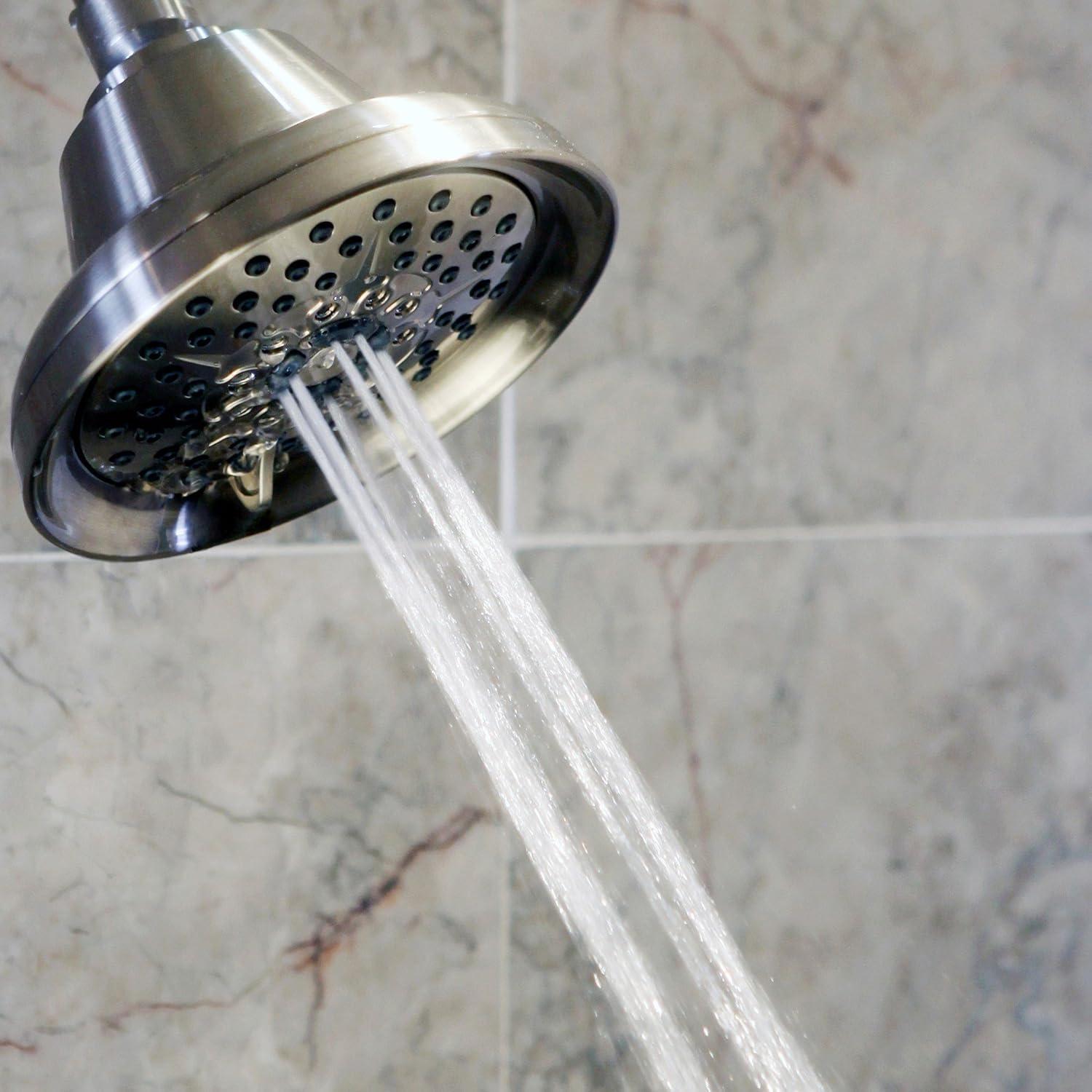 Cabezal de Ducha Aqua Elegante Masaje y Neblina 1.8 GPM Níquel