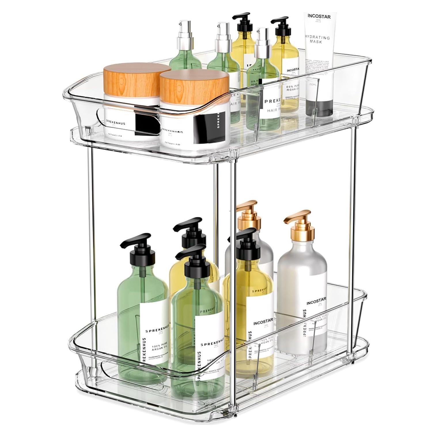 Organizador Extraíble 2 Niveles Incostar para Baño y Cocina