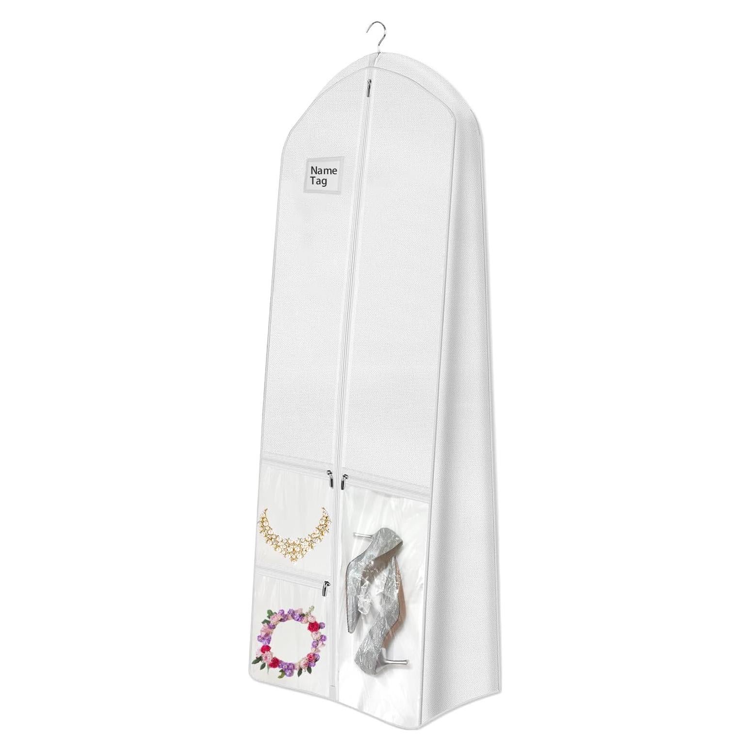 Bolsa de Vestido de Novia BH7STAR 182.88x25.4x58.42cm Blanca