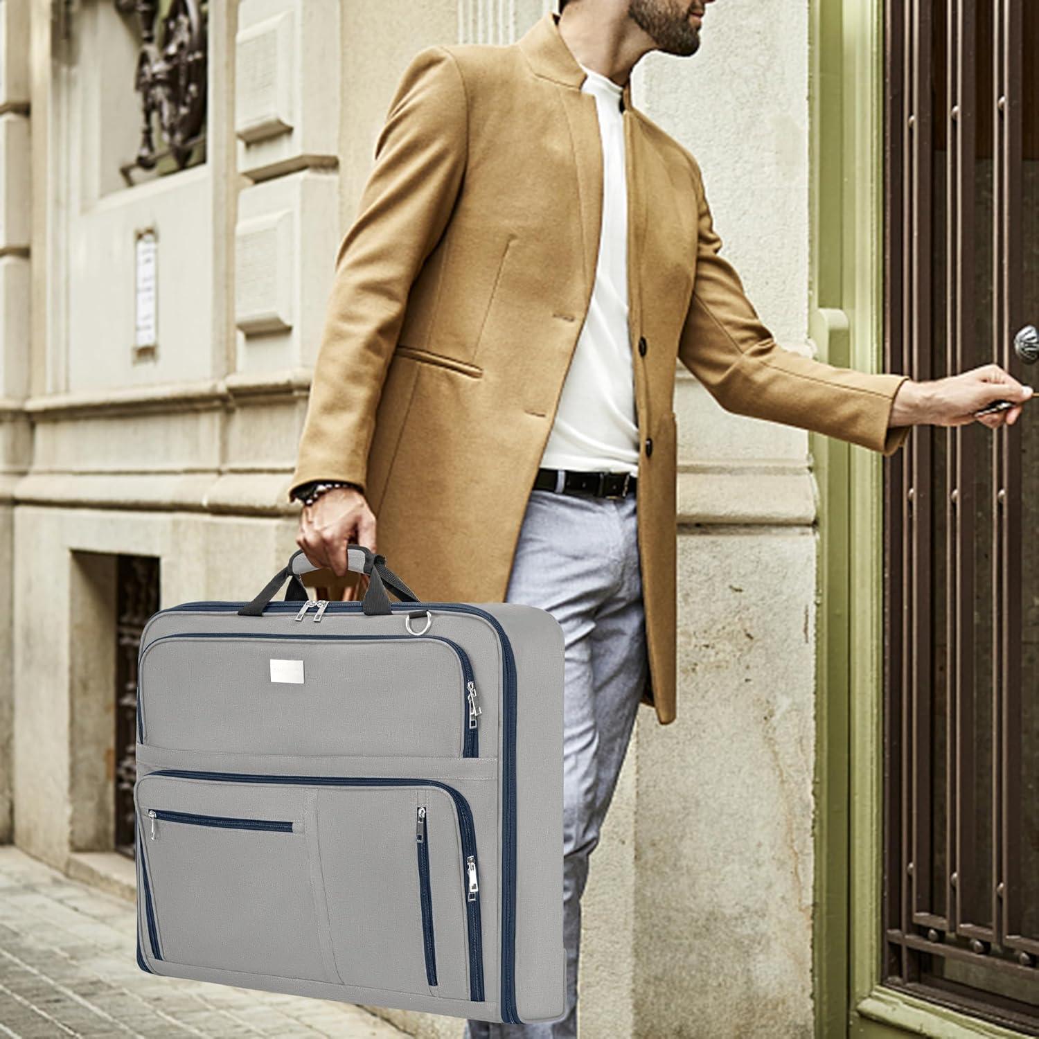 Bolsa de Ropa de Viaje AKOZLIN Plegable Gris 104.1x52.1cm