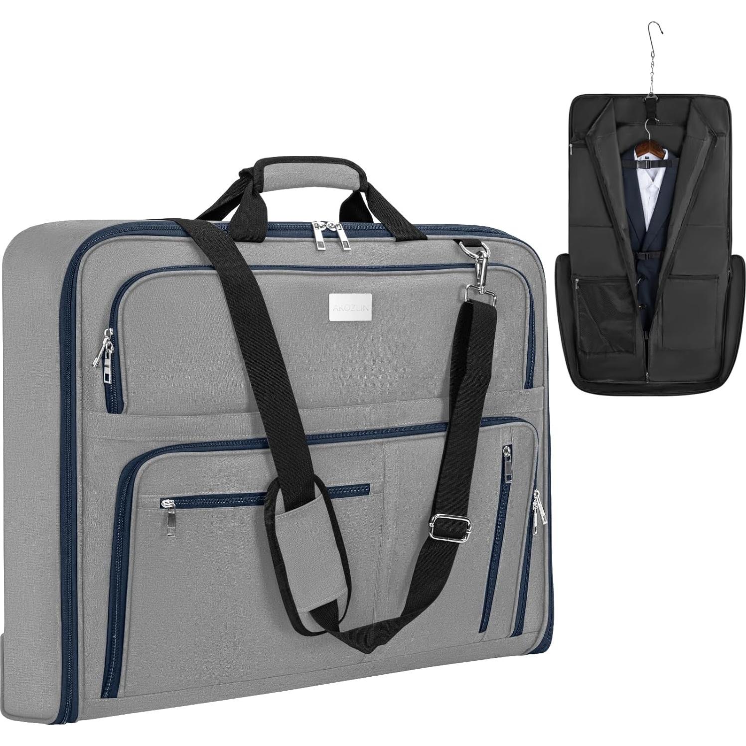 Bolsa de Ropa de Viaje AKOZLIN Plegable Gris 104.1x52.1cm