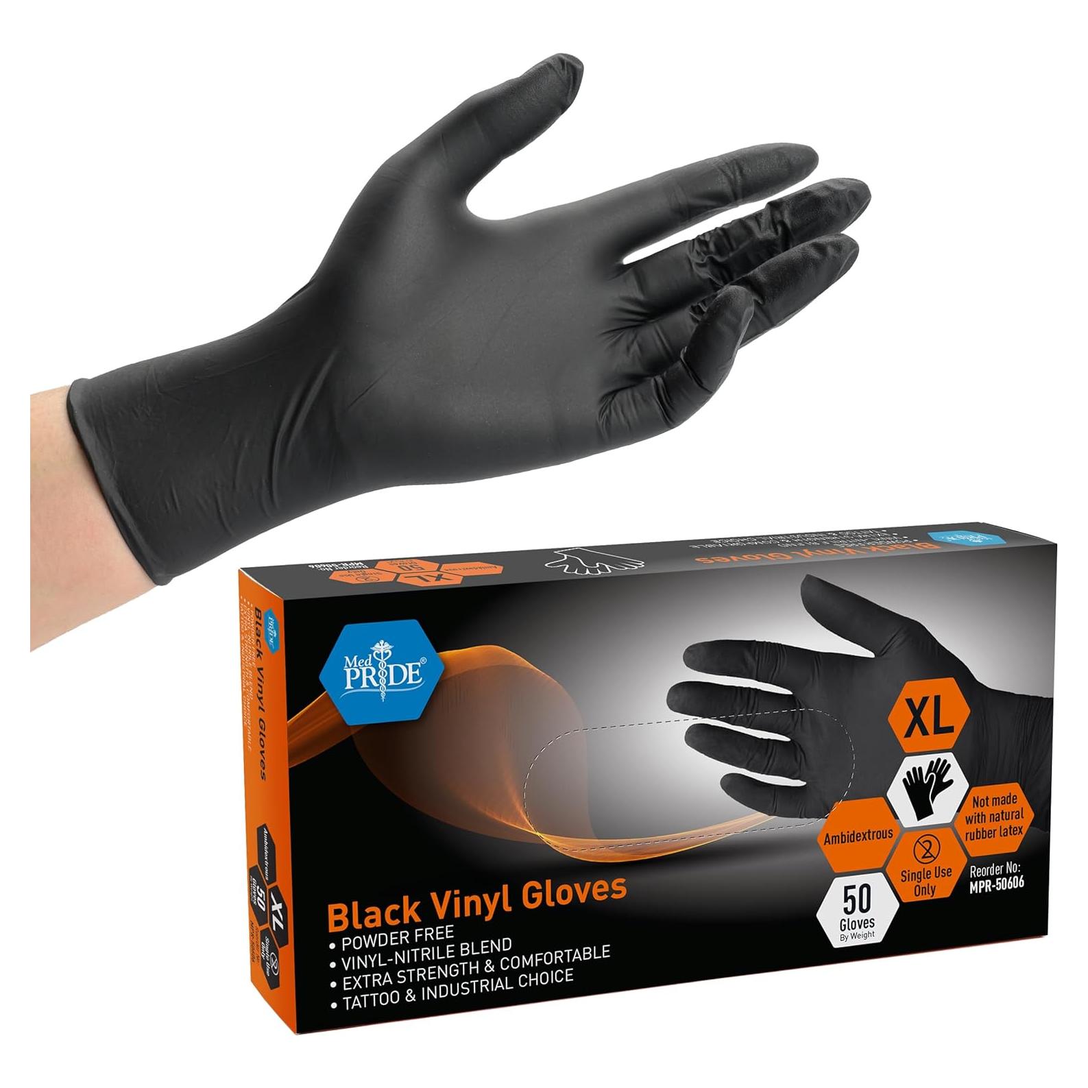 Guantes de Vinilo Descartables Medpride Sin Polvo y Sin Látex - 1000 Unidades