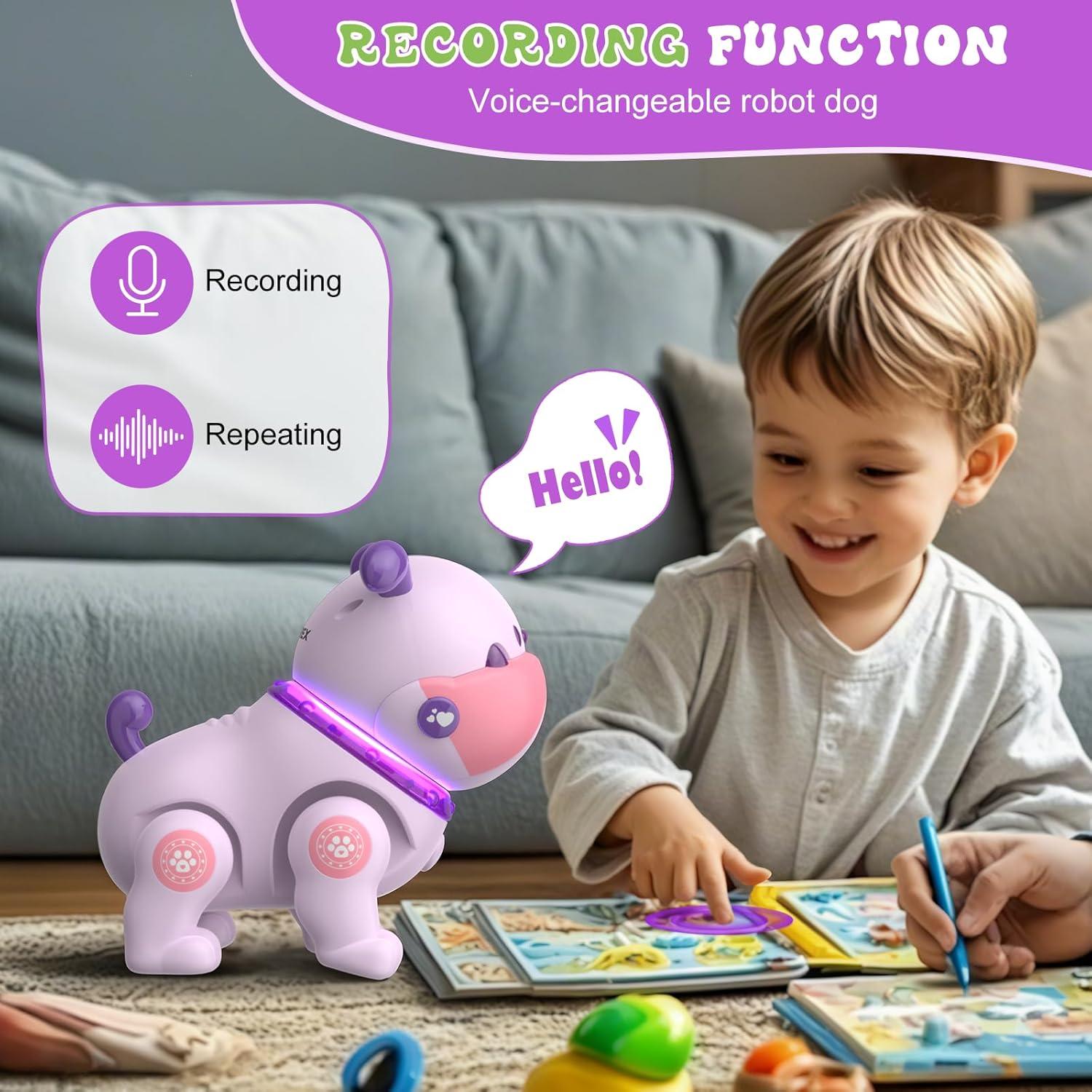 Perro Robot SIMREX BG1539 Control Remoto Música y Luz