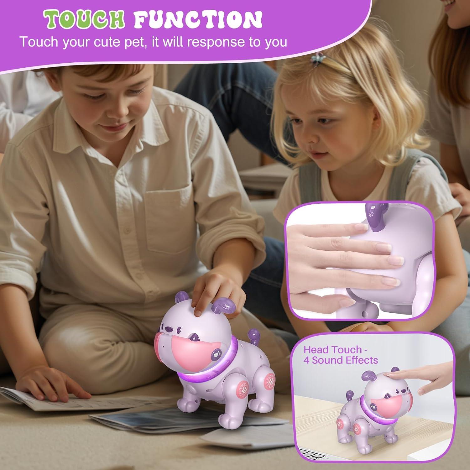 Perro Robot SIMREX BG1539 Control Remoto Música y Luz