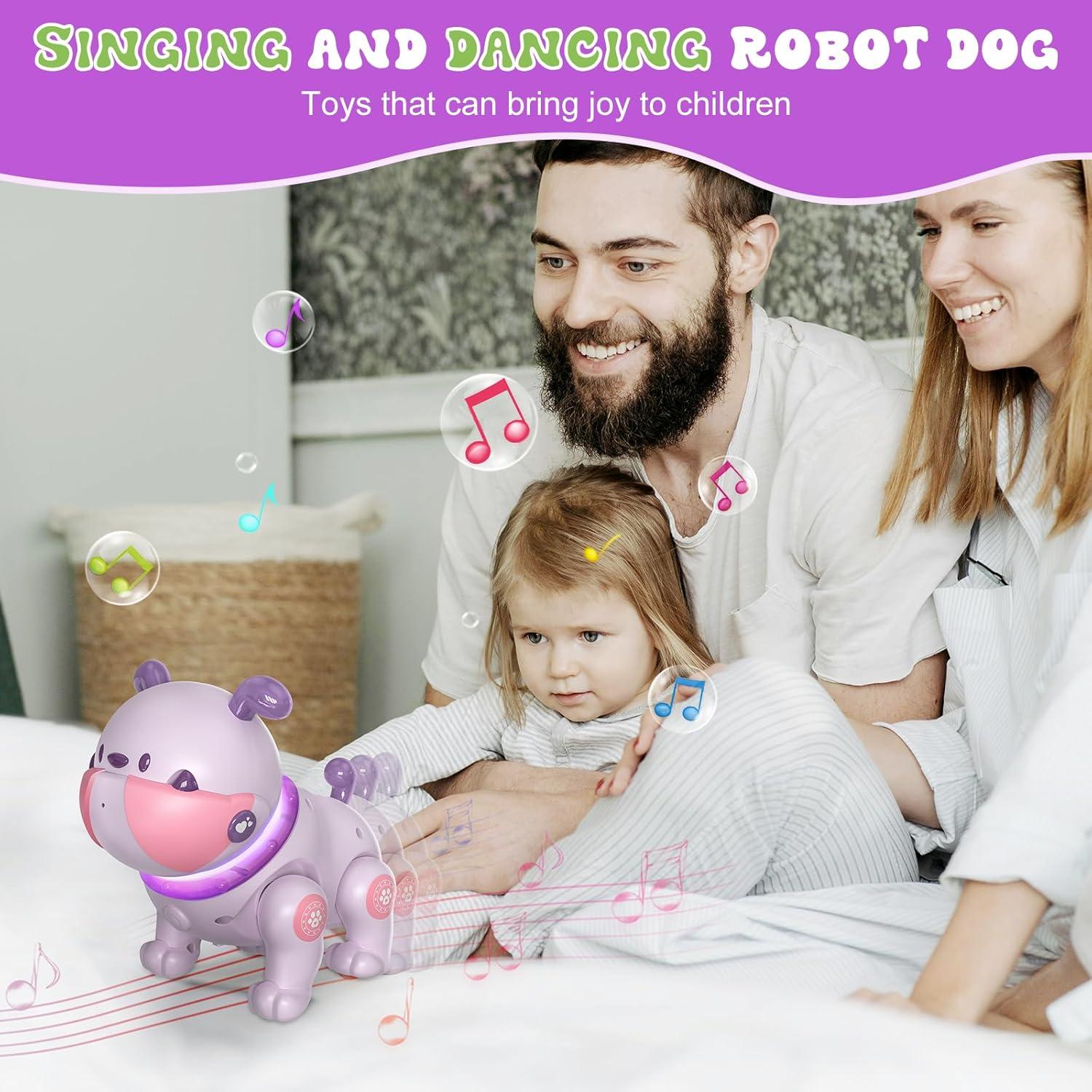 Perro Robot SIMREX BG1539 Control Remoto Música y Luz