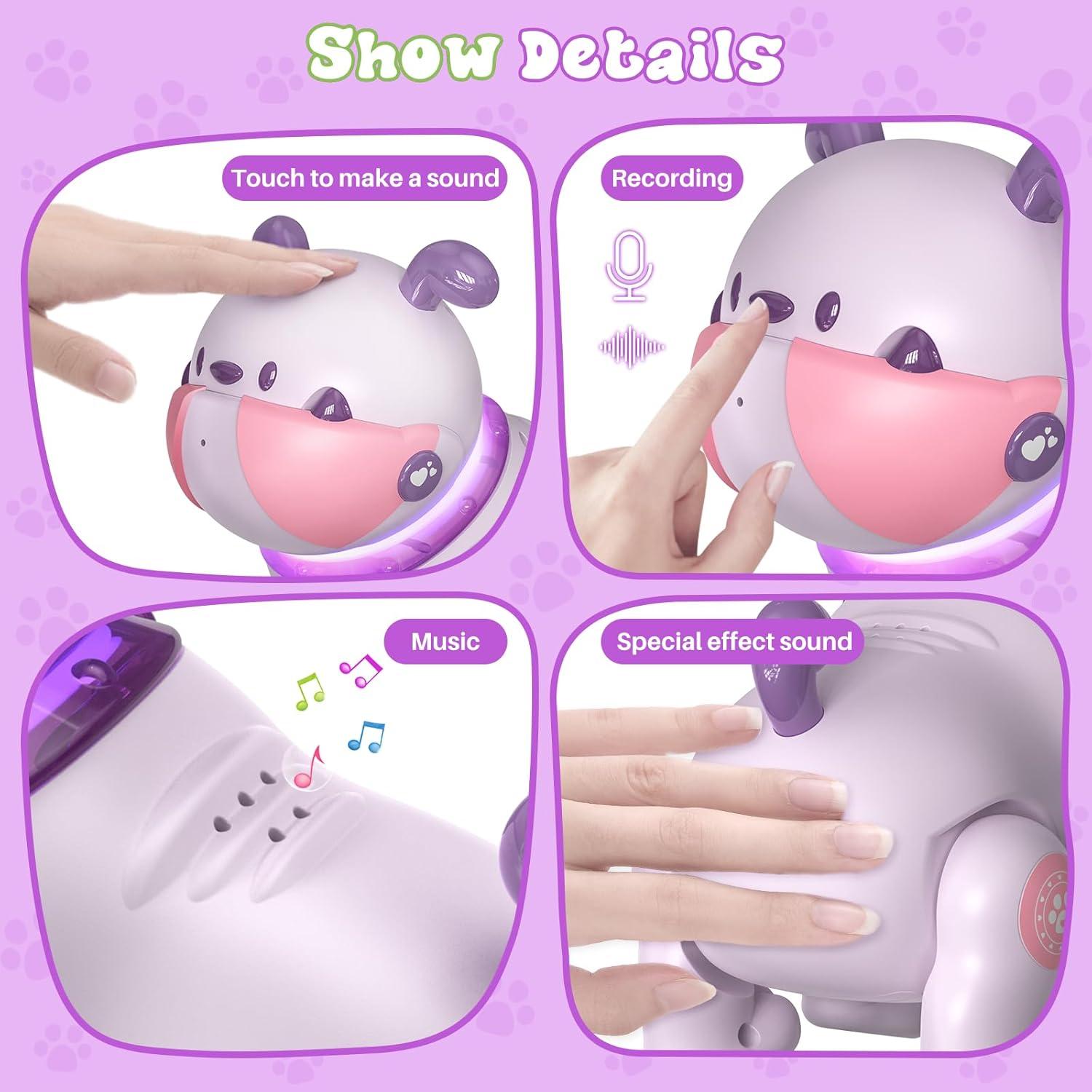 Perro Robot SIMREX BG1539 Control Remoto Música y Luz