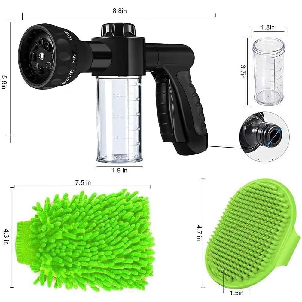 Boquilla de Lavado a Presión Kamirola 8 en 1 con Jabón