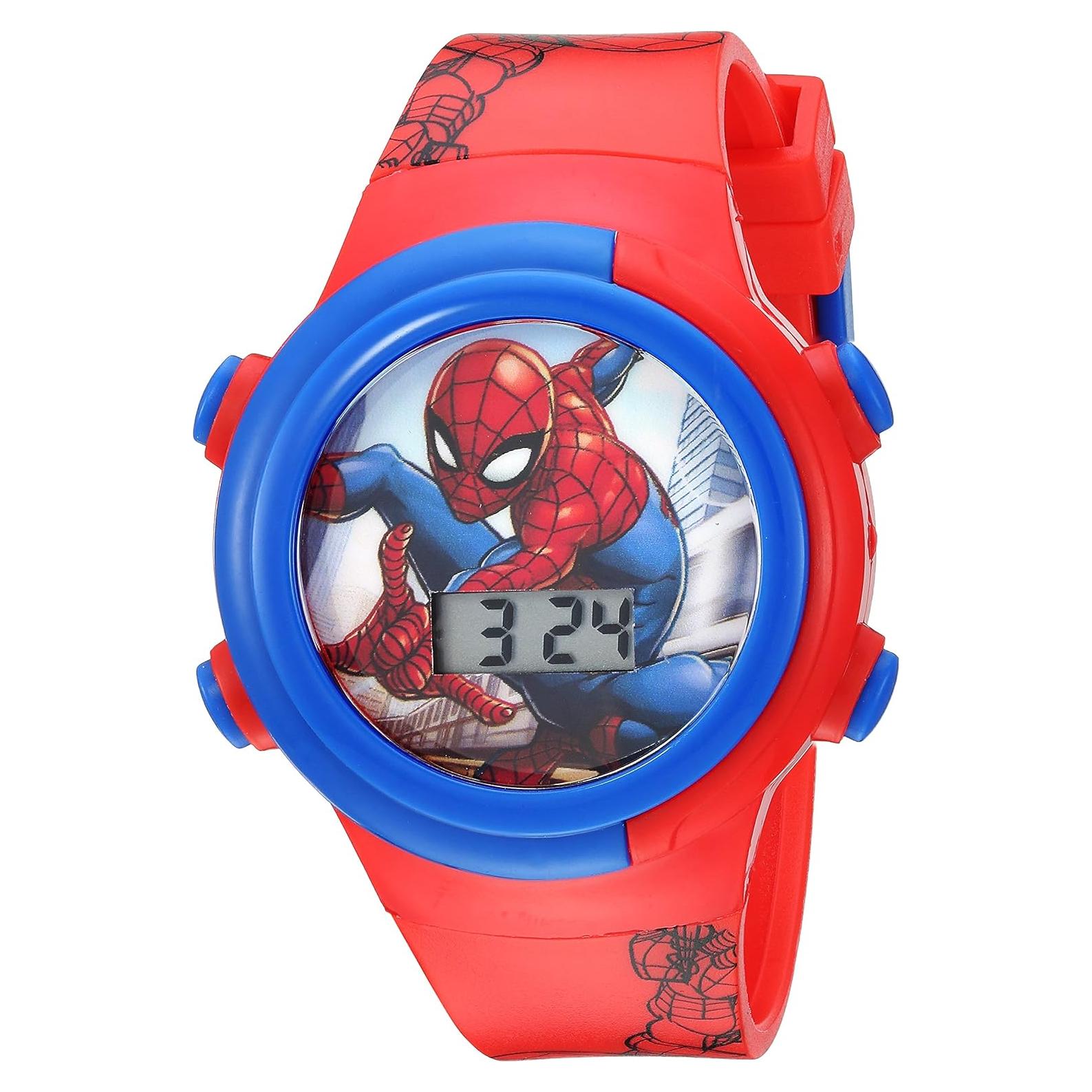 Reloj Digital Spider-Man Accutime para Niños - Correa Ajustable