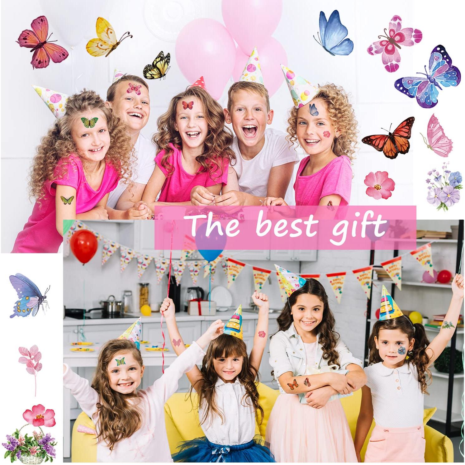 Tatuajes Temporales de Mariposa YTDIOKBL 100 Pcs Coloridos