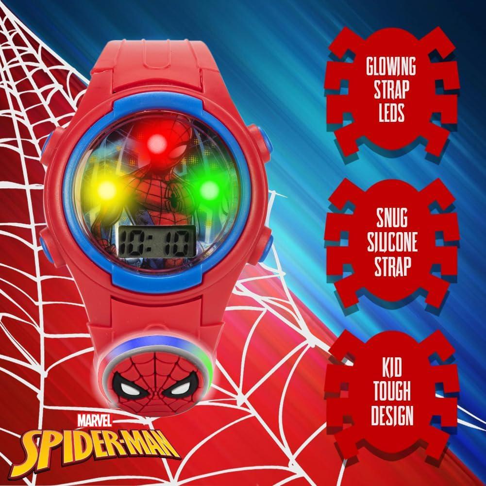 Reloj Digital Spider-Man Accutime para Niños - Rojo