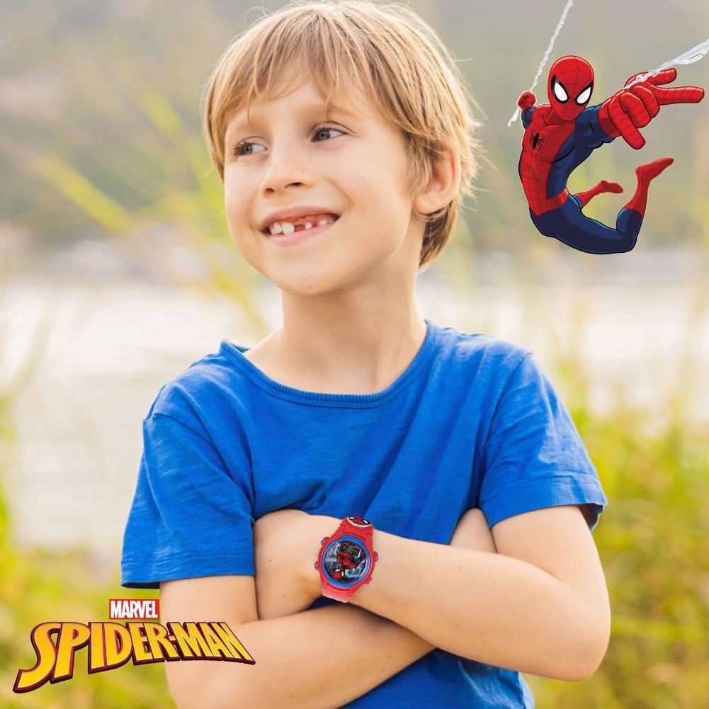 Reloj Digital Spider-Man Accutime para Niños - Rojo