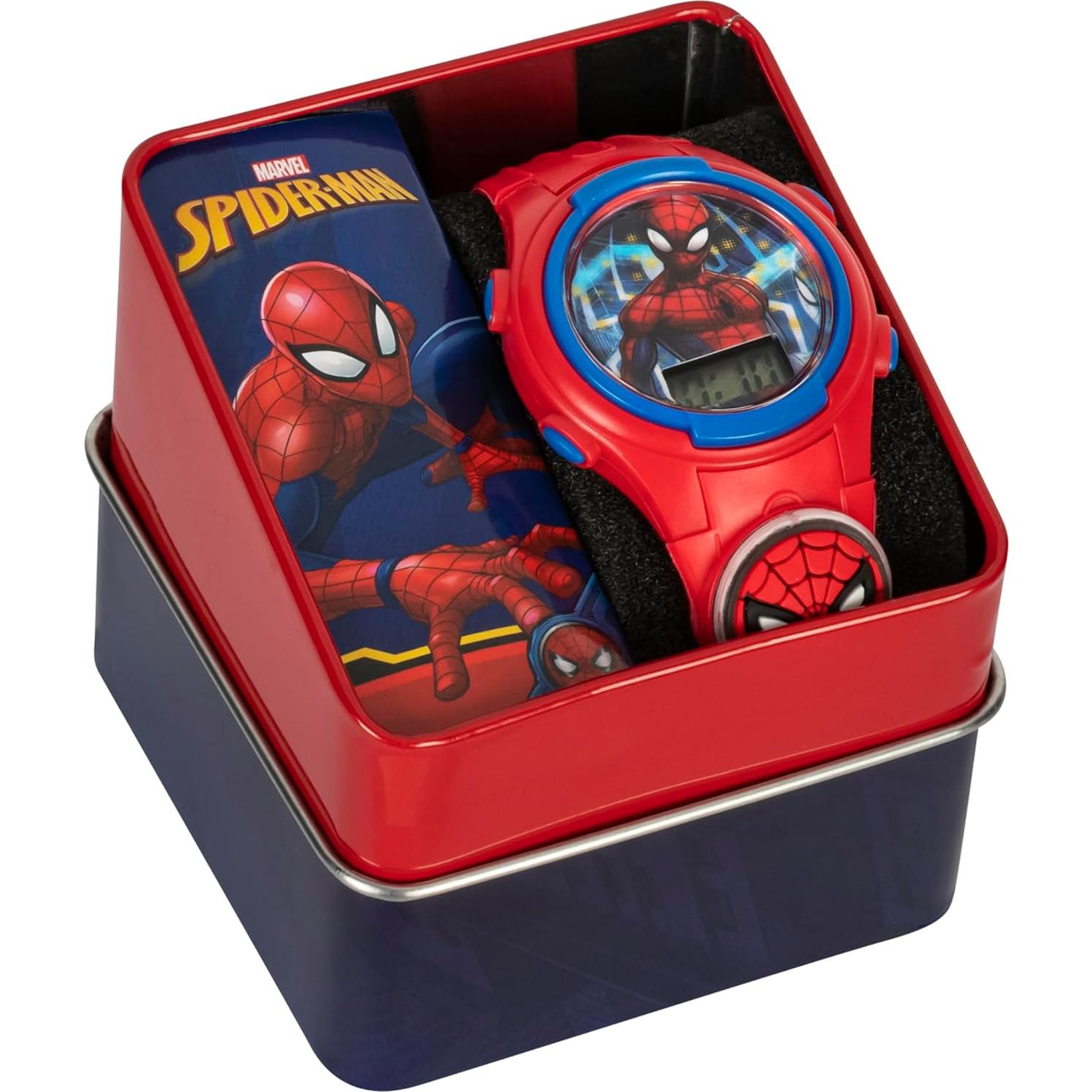 Reloj Digital Spider-Man Accutime para Niños - Rojo