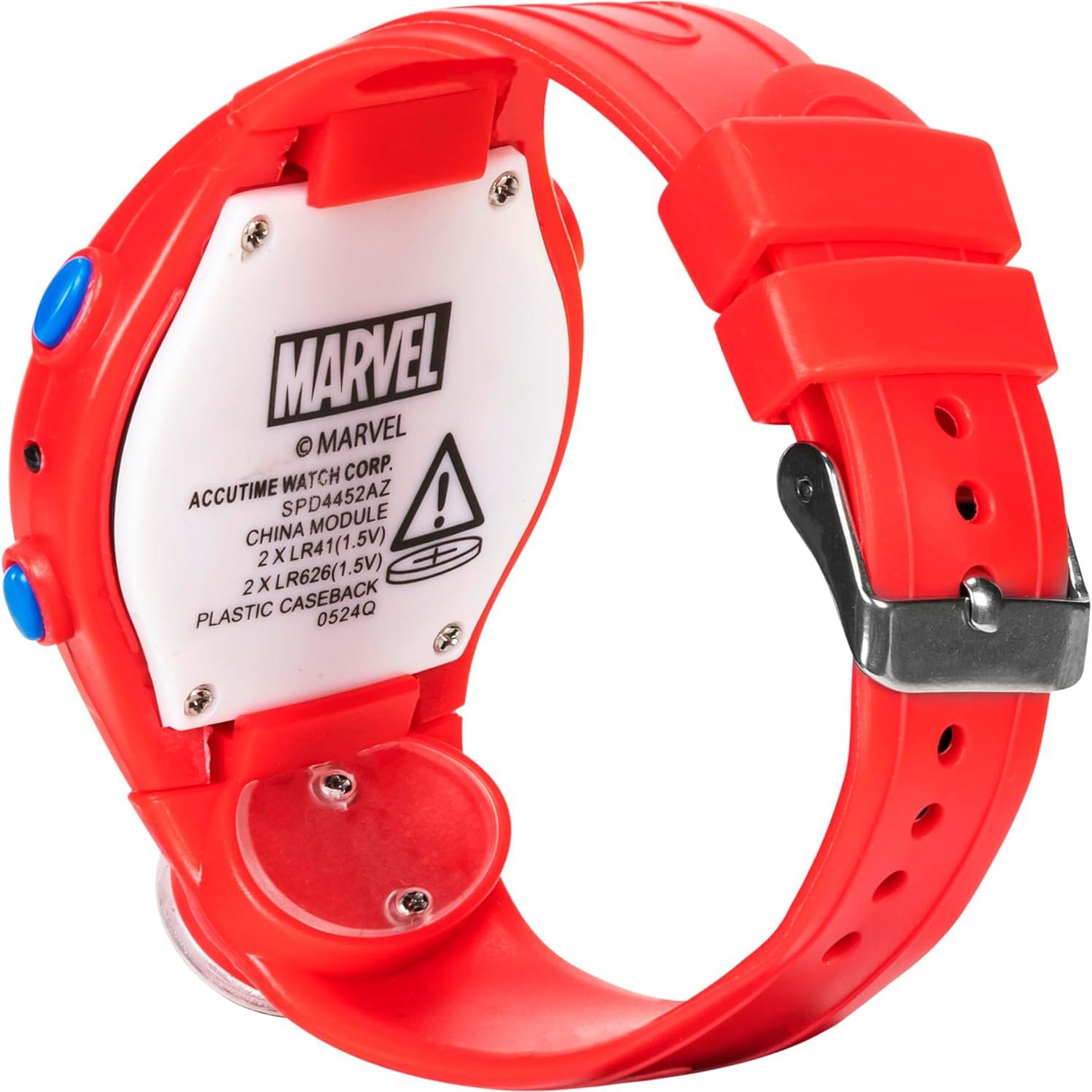 Reloj Digital Spider-Man Accutime para Niños - Rojo