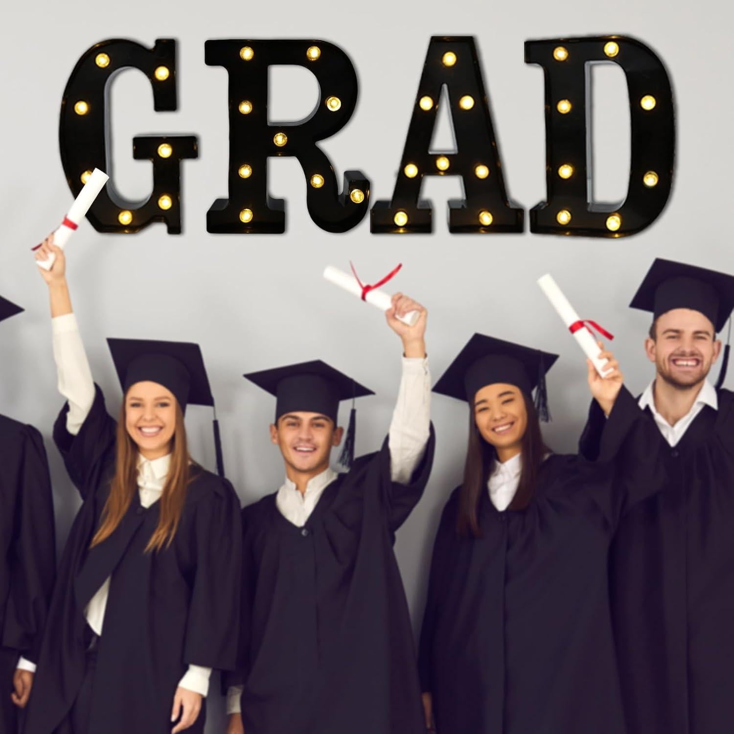 Letras Iluminadas LED Hirbisnis Negras para Decoración de Fiesta