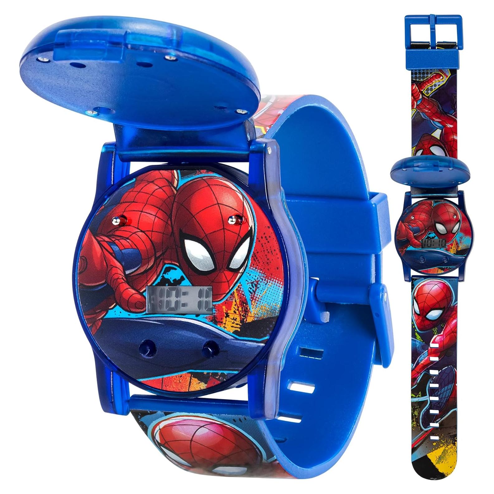 Reloj Digital Spider-Man Accutime para Niños - Azul/Rojo