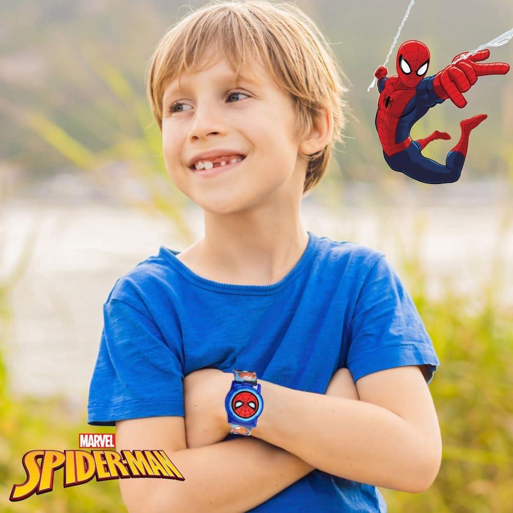 Reloj Digital Spider-Man Accutime para Niños - Azul/Rojo