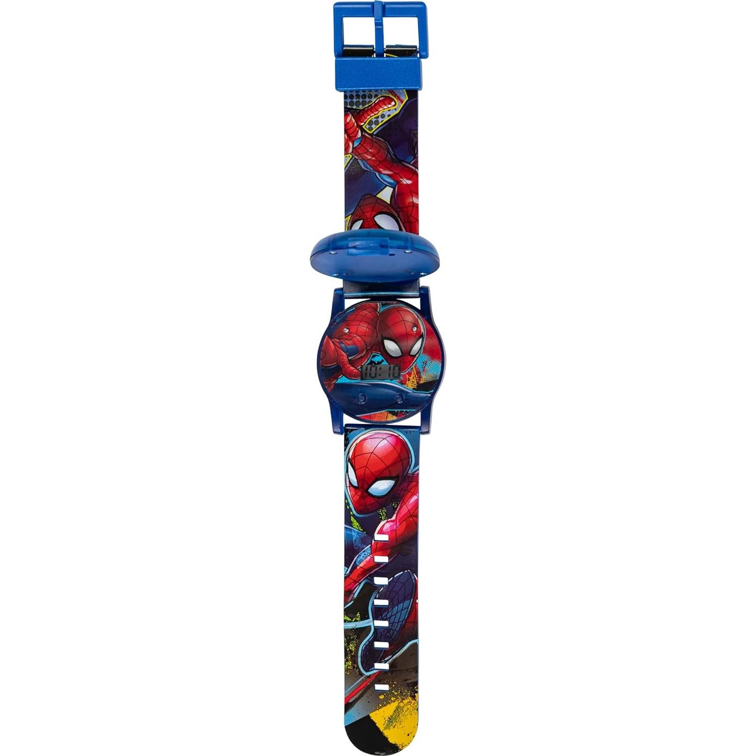 Reloj Digital Spider-Man Accutime para Niños - Azul/Rojo